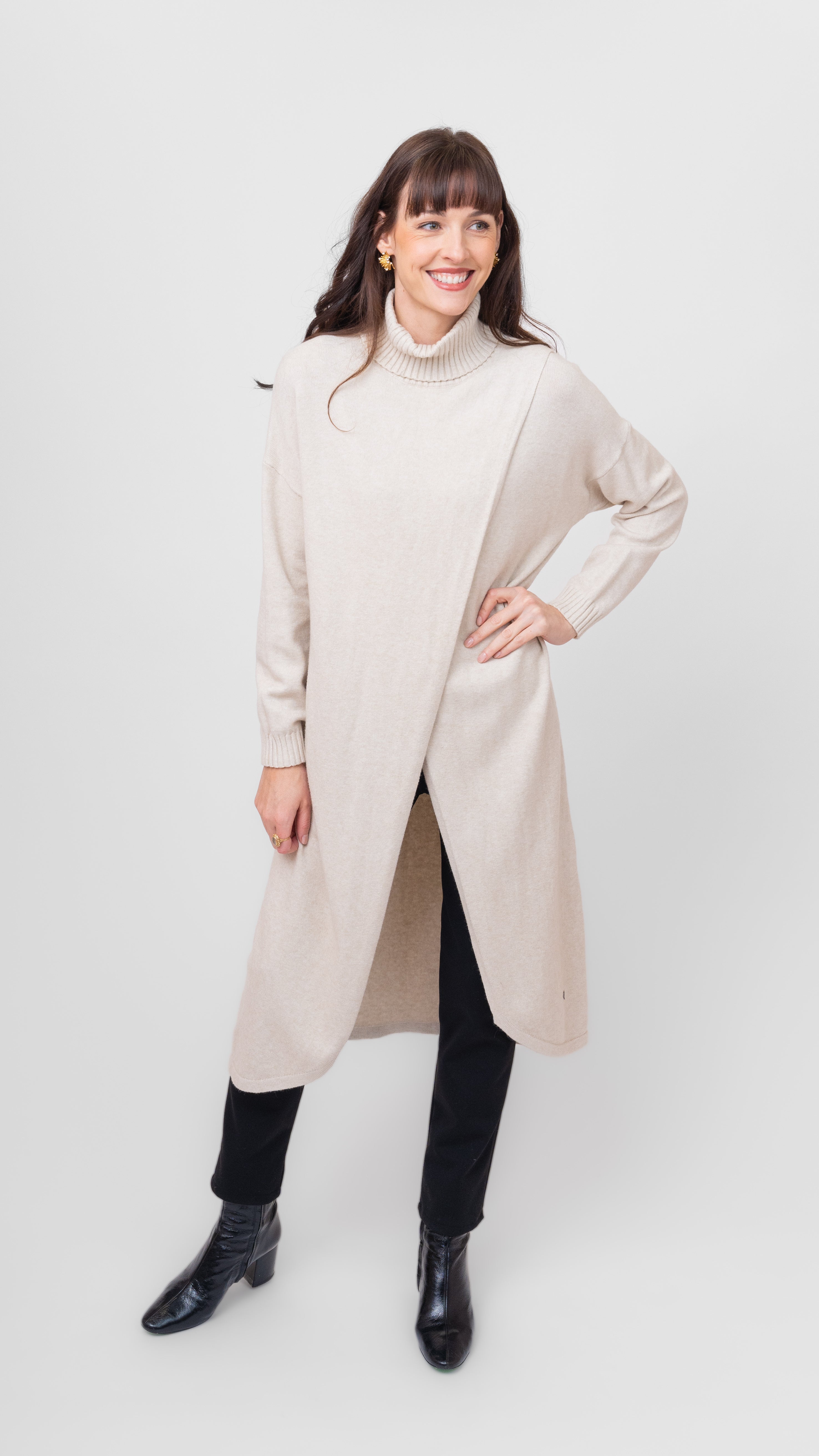 Long Turtleneck Sweater