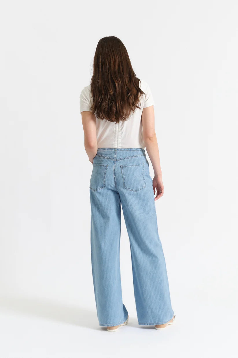 Madison Mid Rise Wide Leg