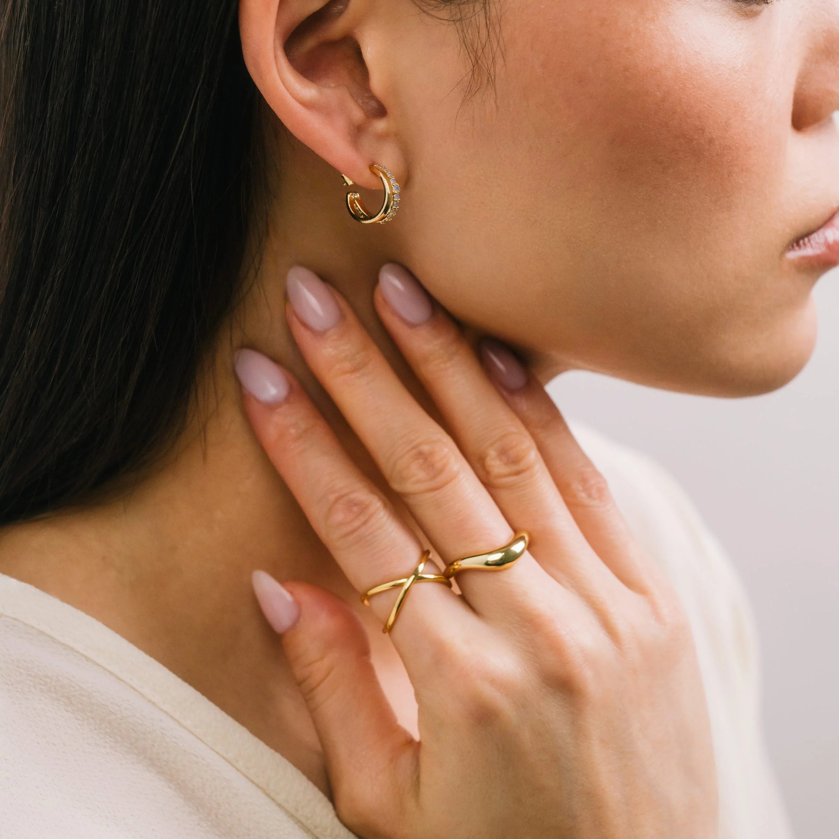 Dewdrop Hoop Earring