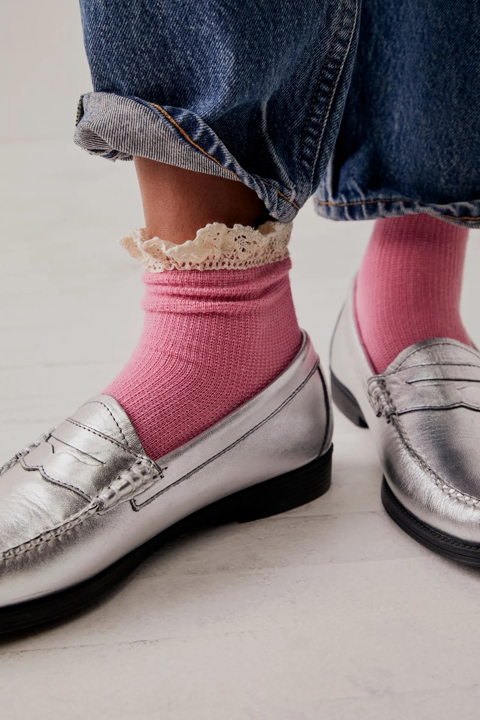Beloved Waffle Knit Ankle Socks