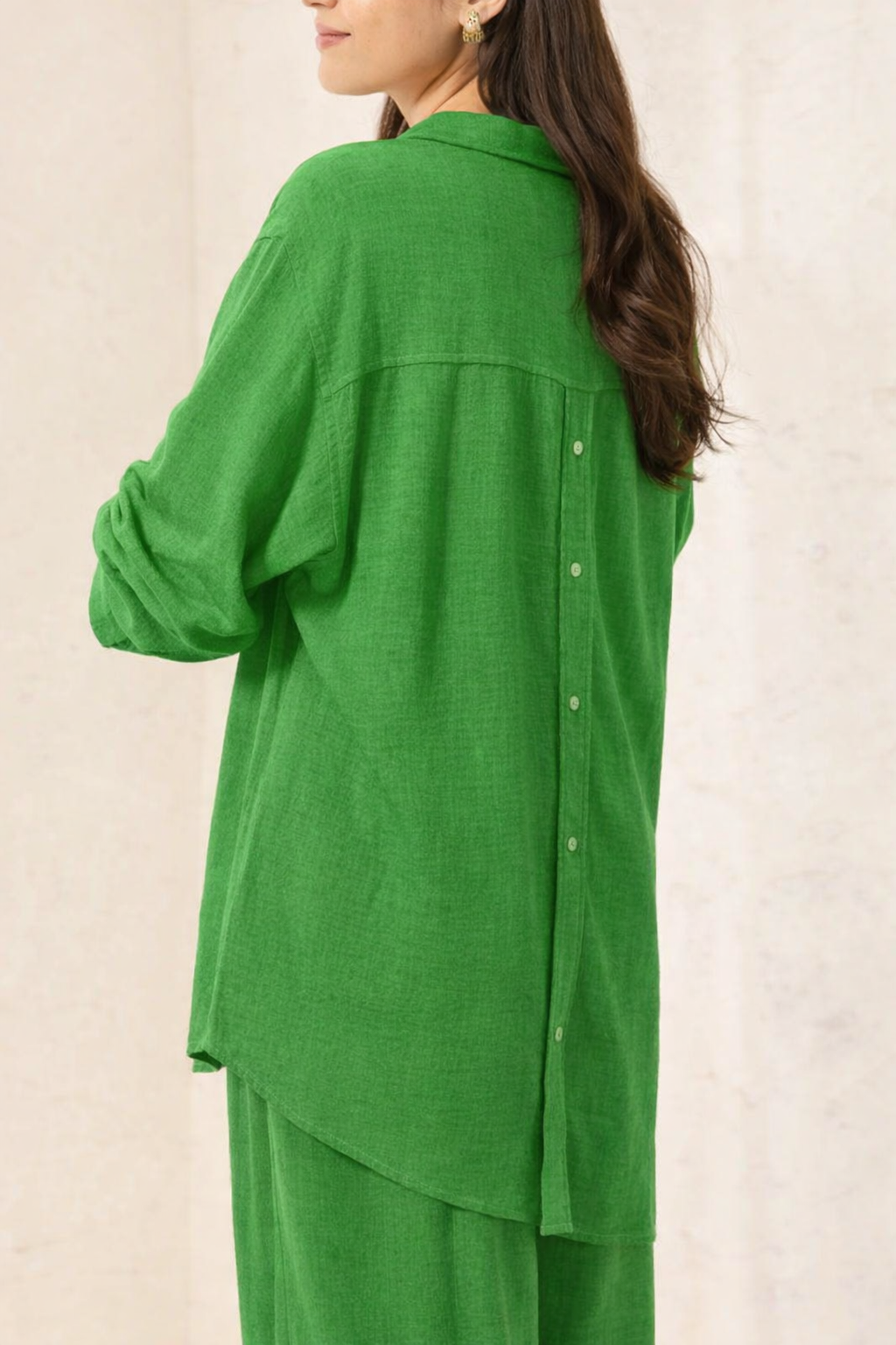 Button Front Long Sleeve Shirt
