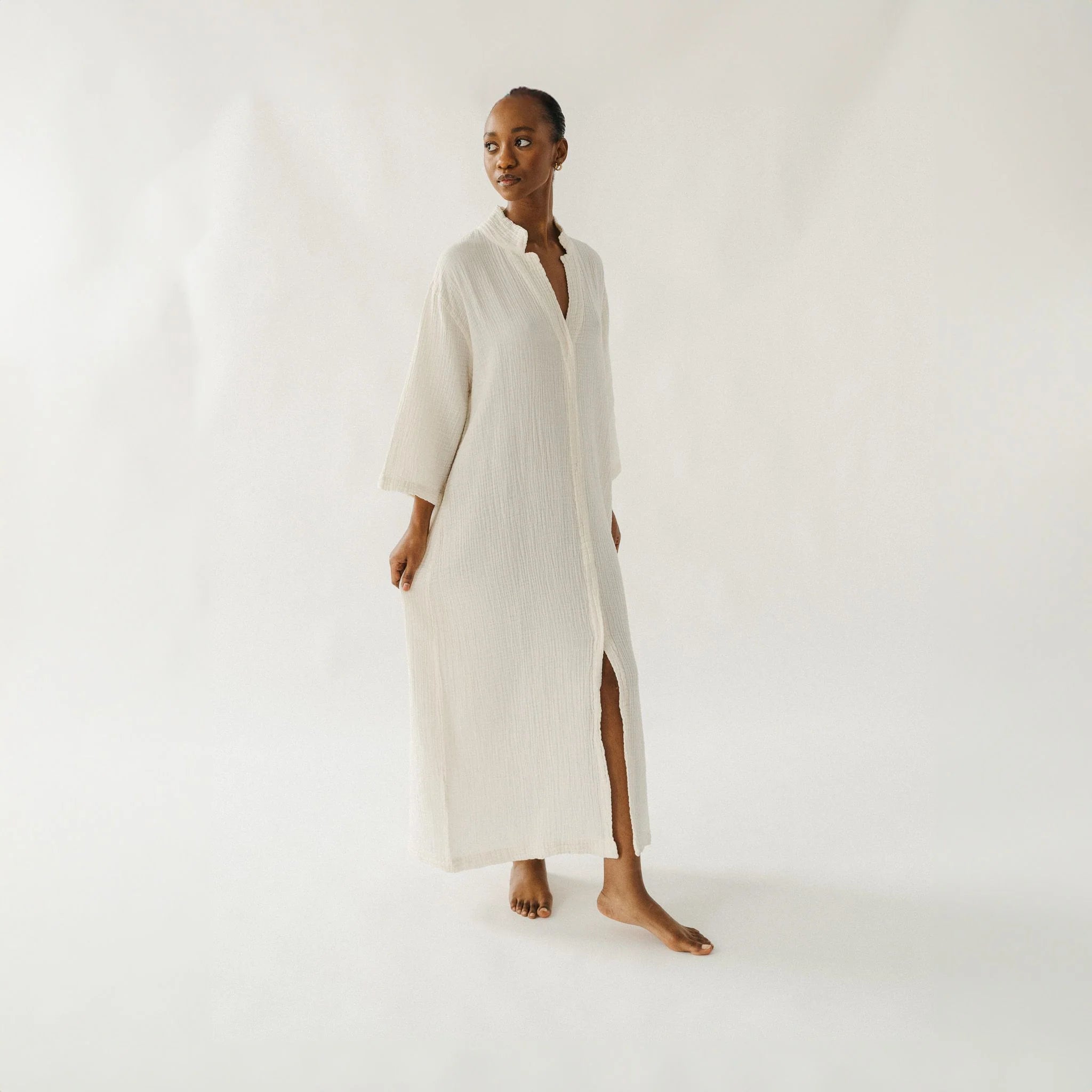 Crinkle Shirt Dress