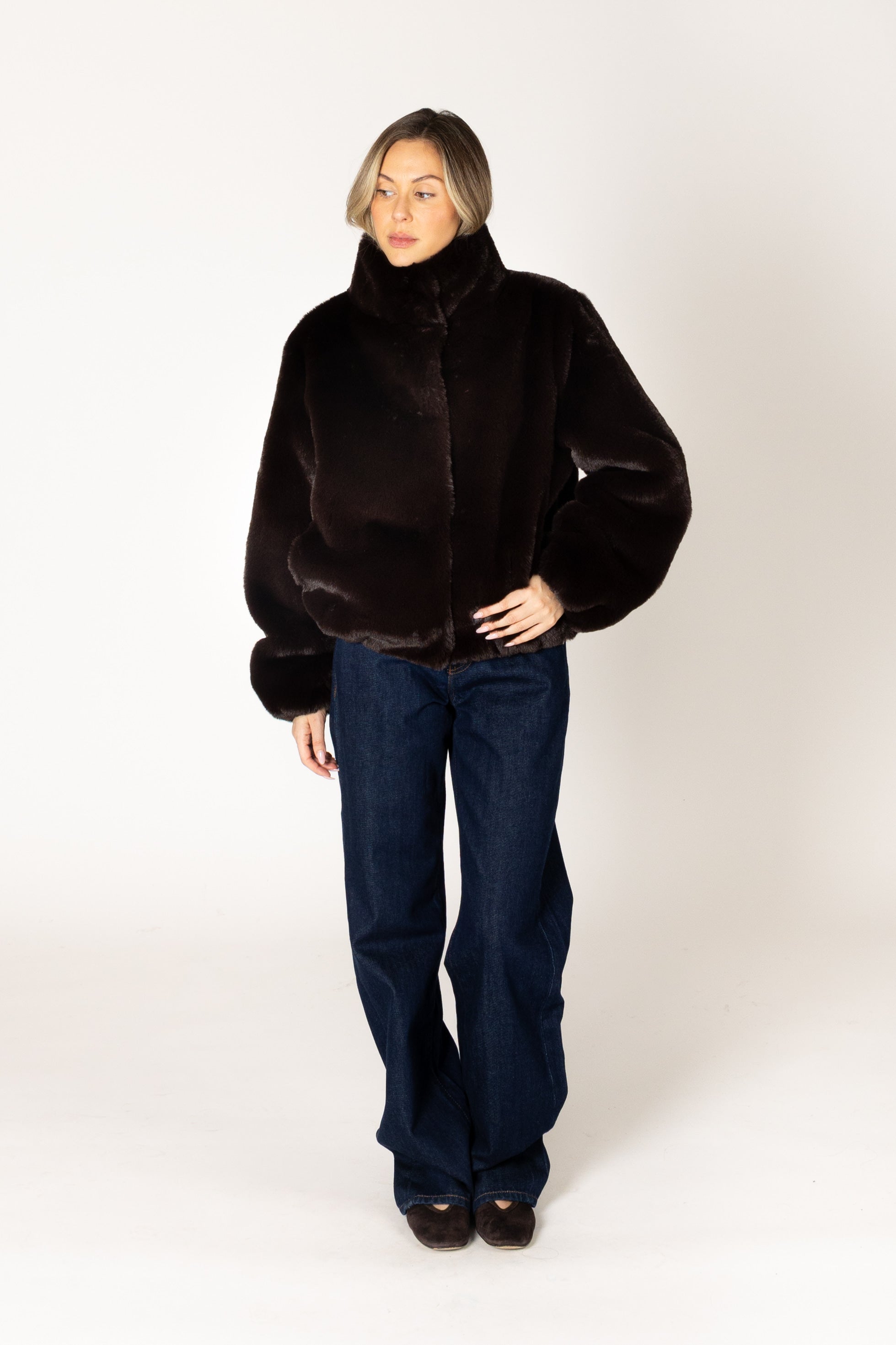 Kendra Faux Fur Short Coat