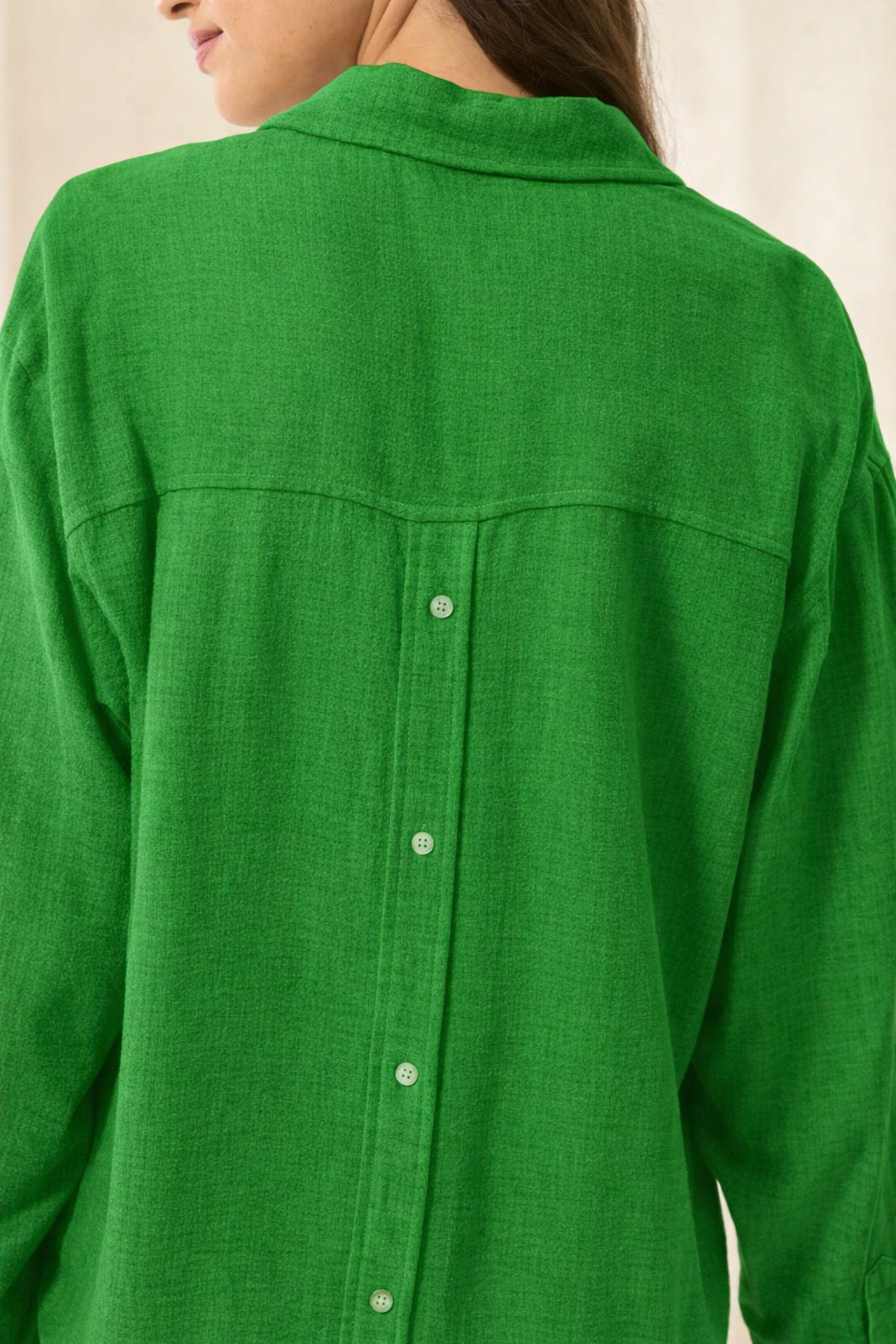 Button Front Long Sleeve Shirt
