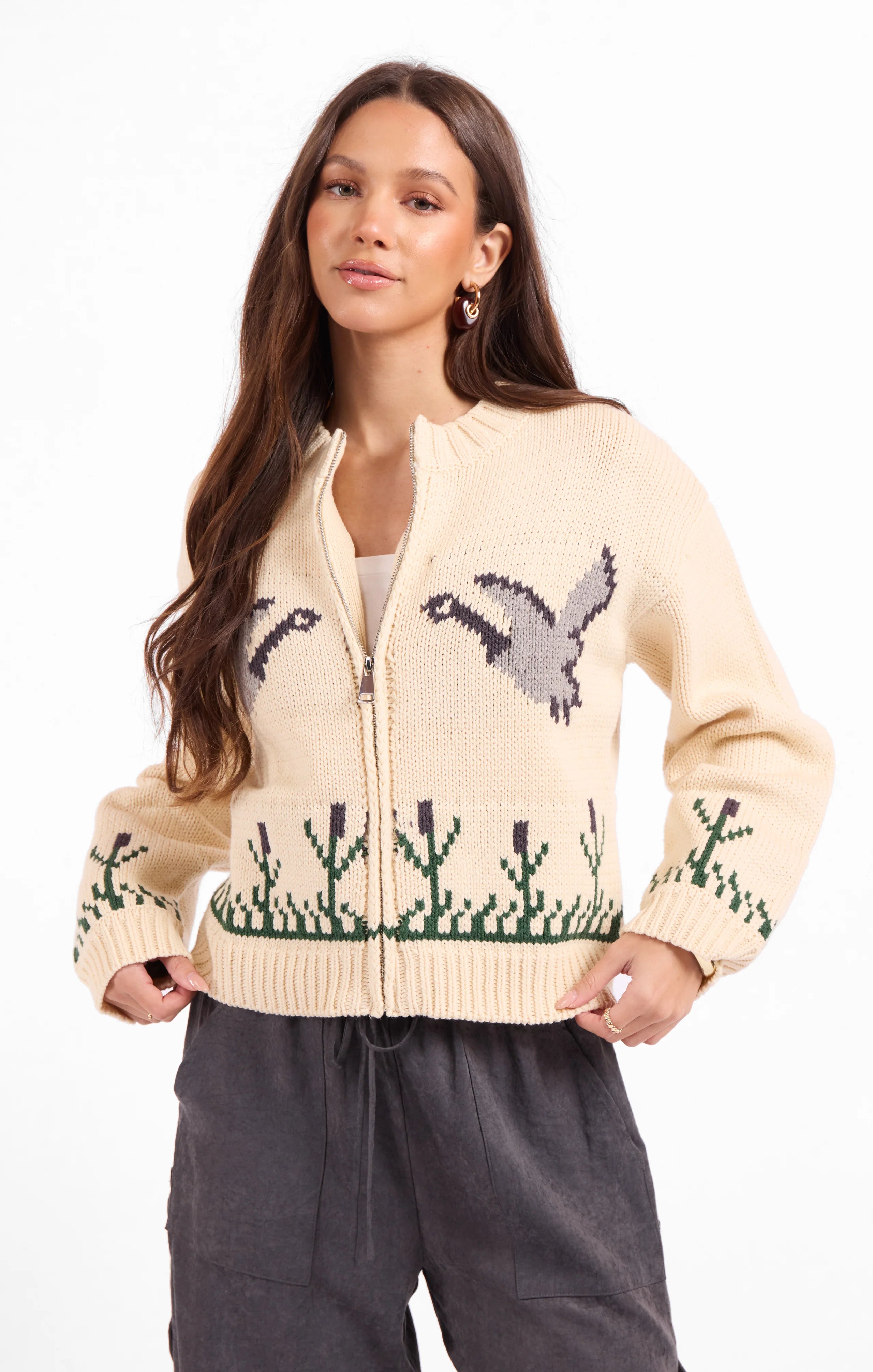 Songbird Zip Sweater