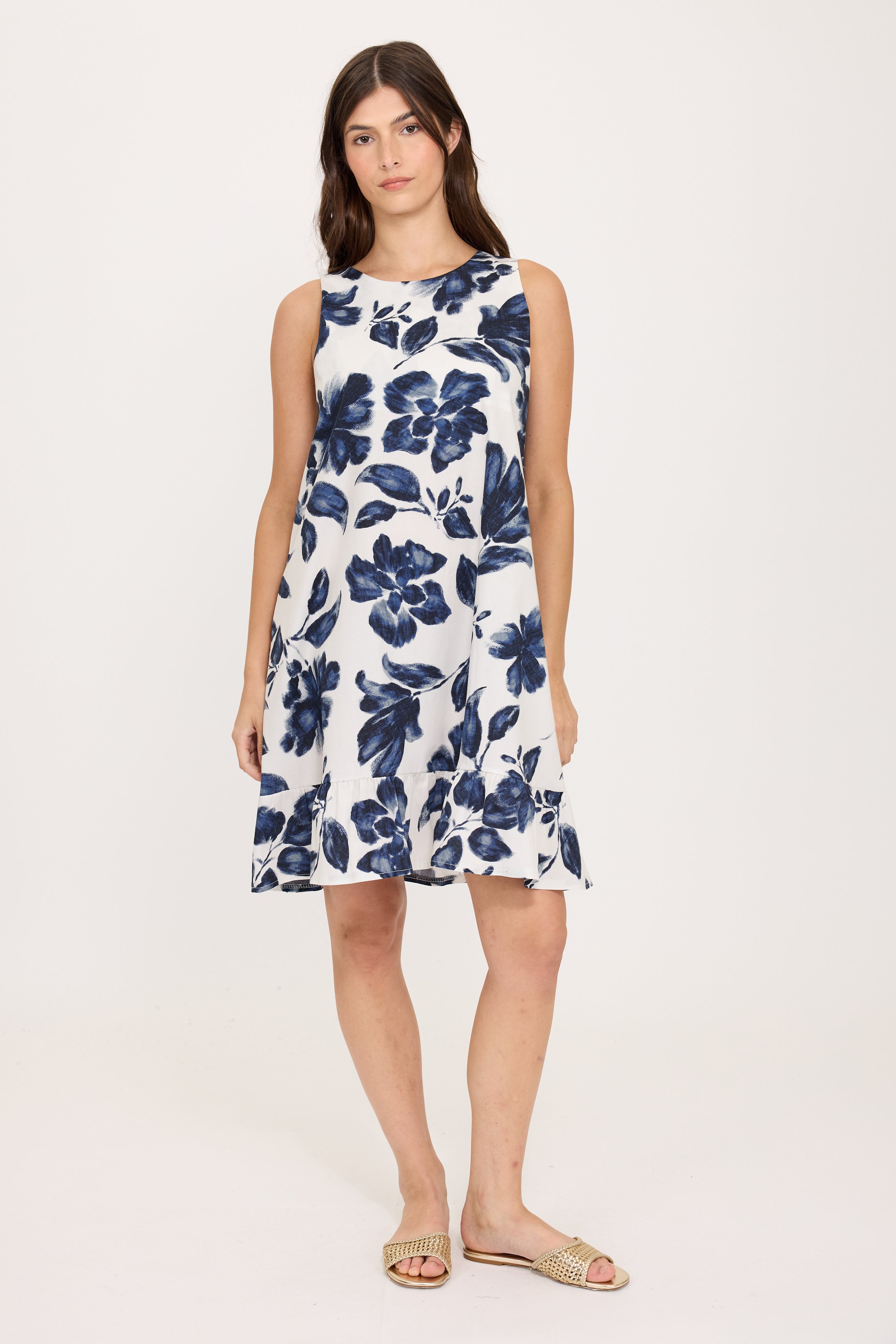 Poplin Cotton Sleeveless Dress