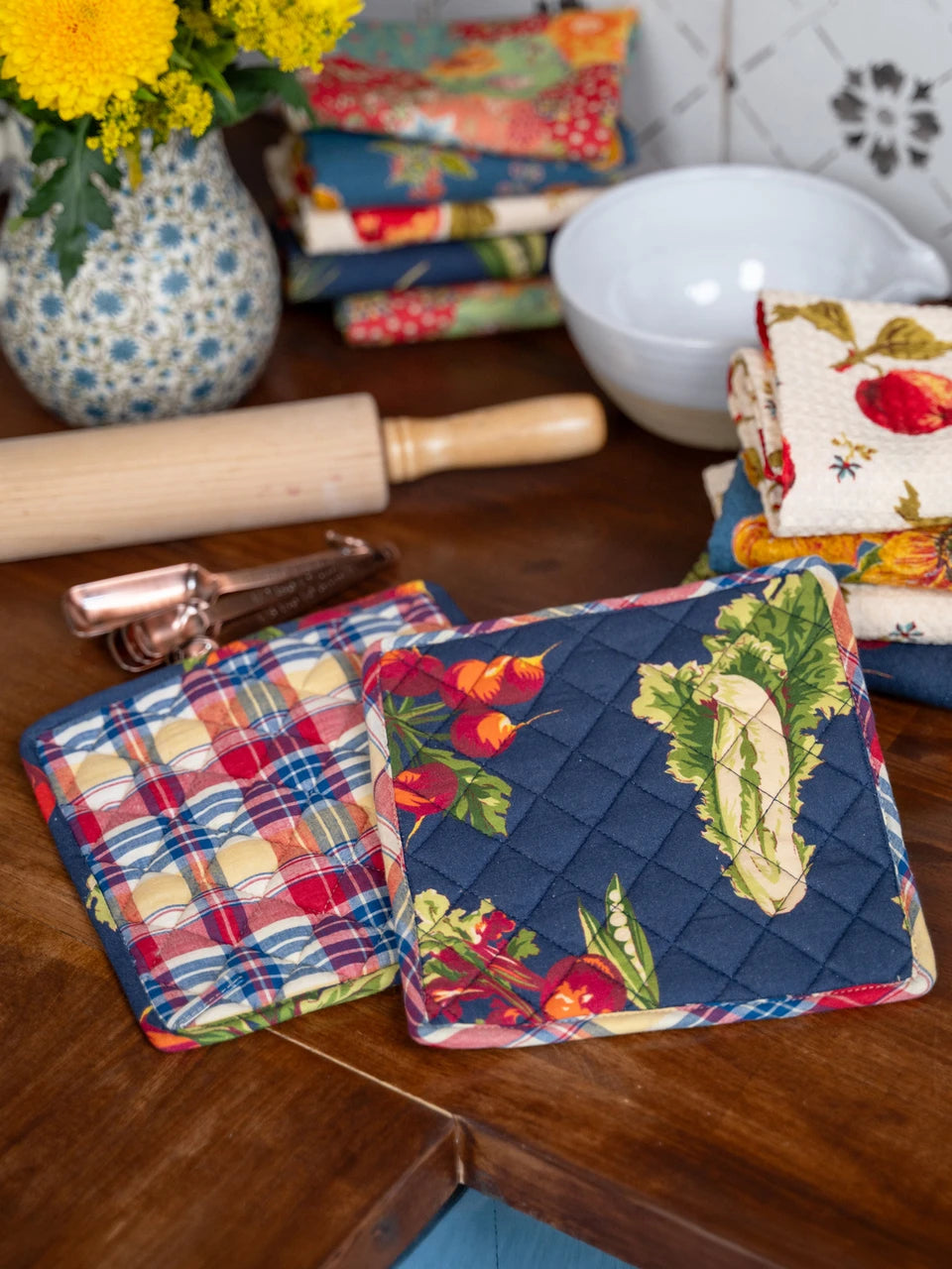 Farmers Martket Patchwork Potholders