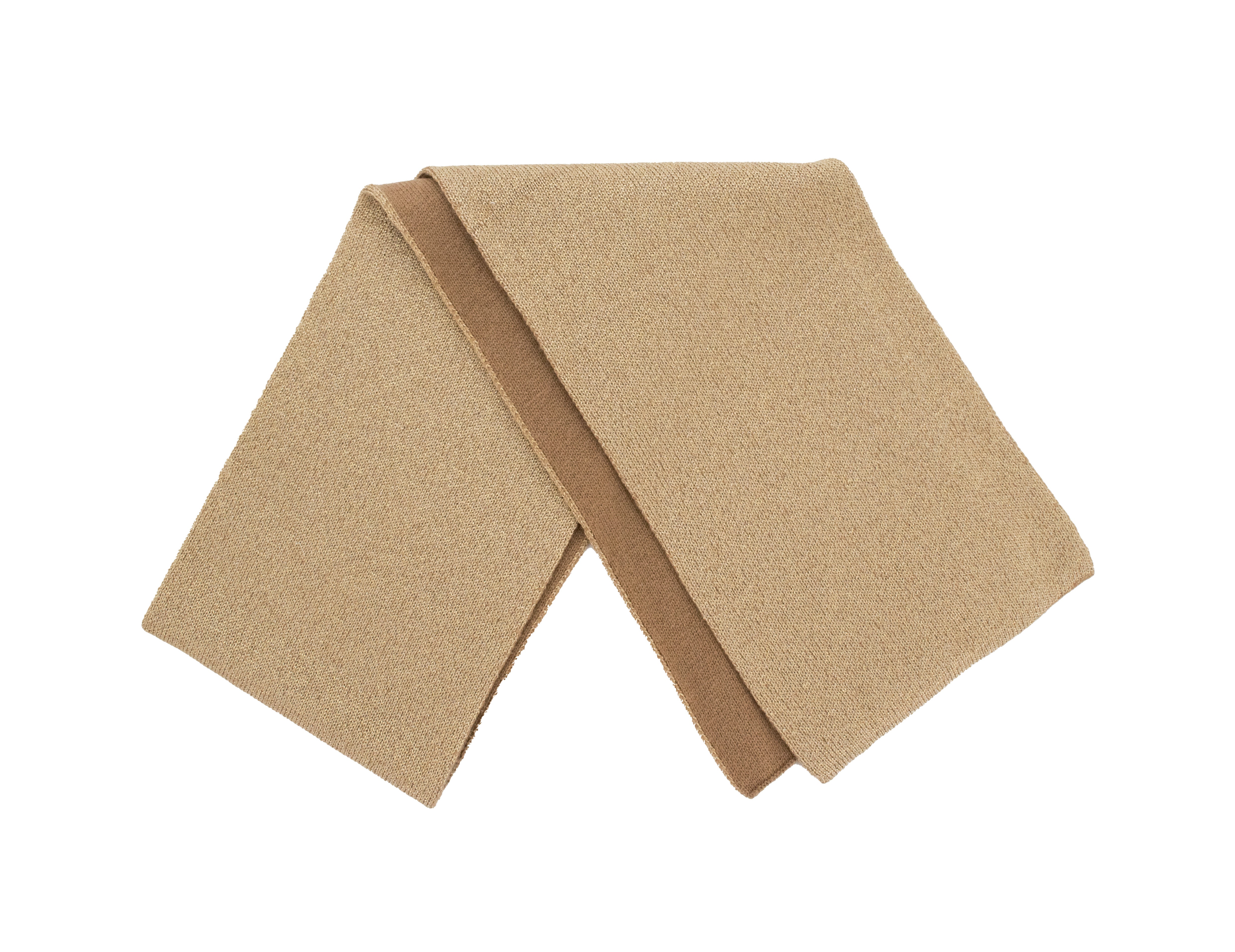 Subtle Metallic Wool Knit Scarf