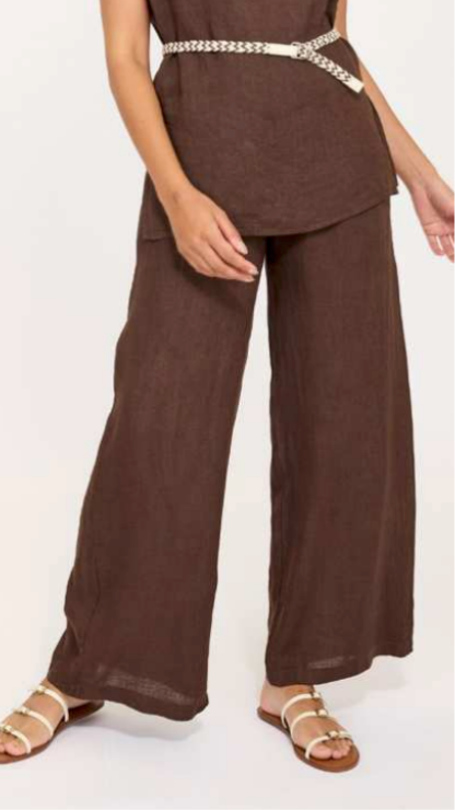 High Waisted Linen Pants