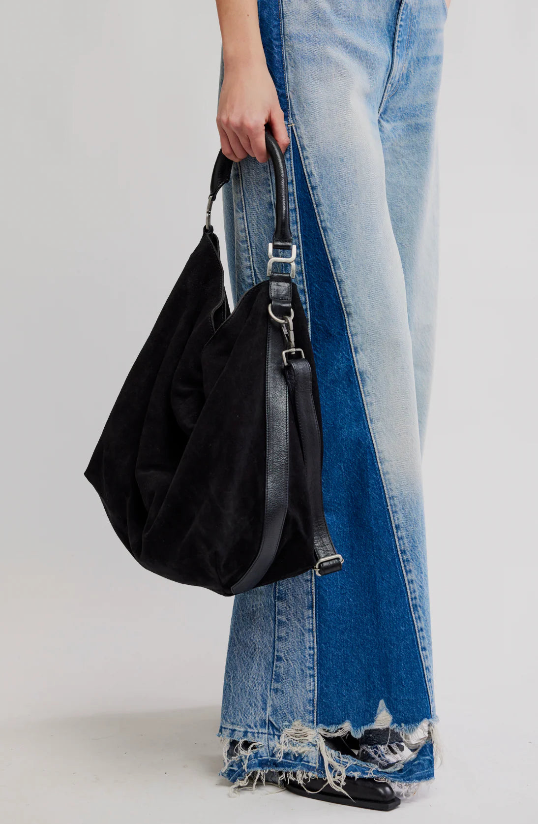 Free People Suzie Suede Slouch Tote