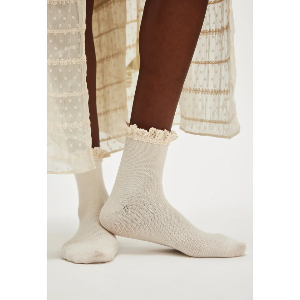 Beloved Waffle Knit Ankle Socks