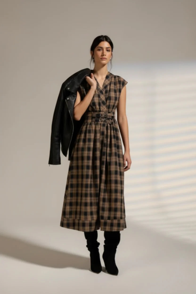 Elton Belted Dress