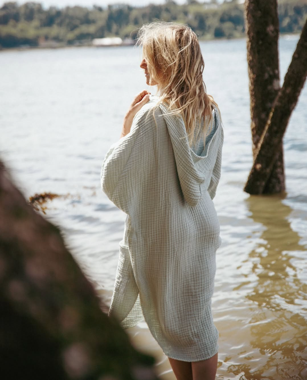 The Cocoon - Muslin Surf Poncho