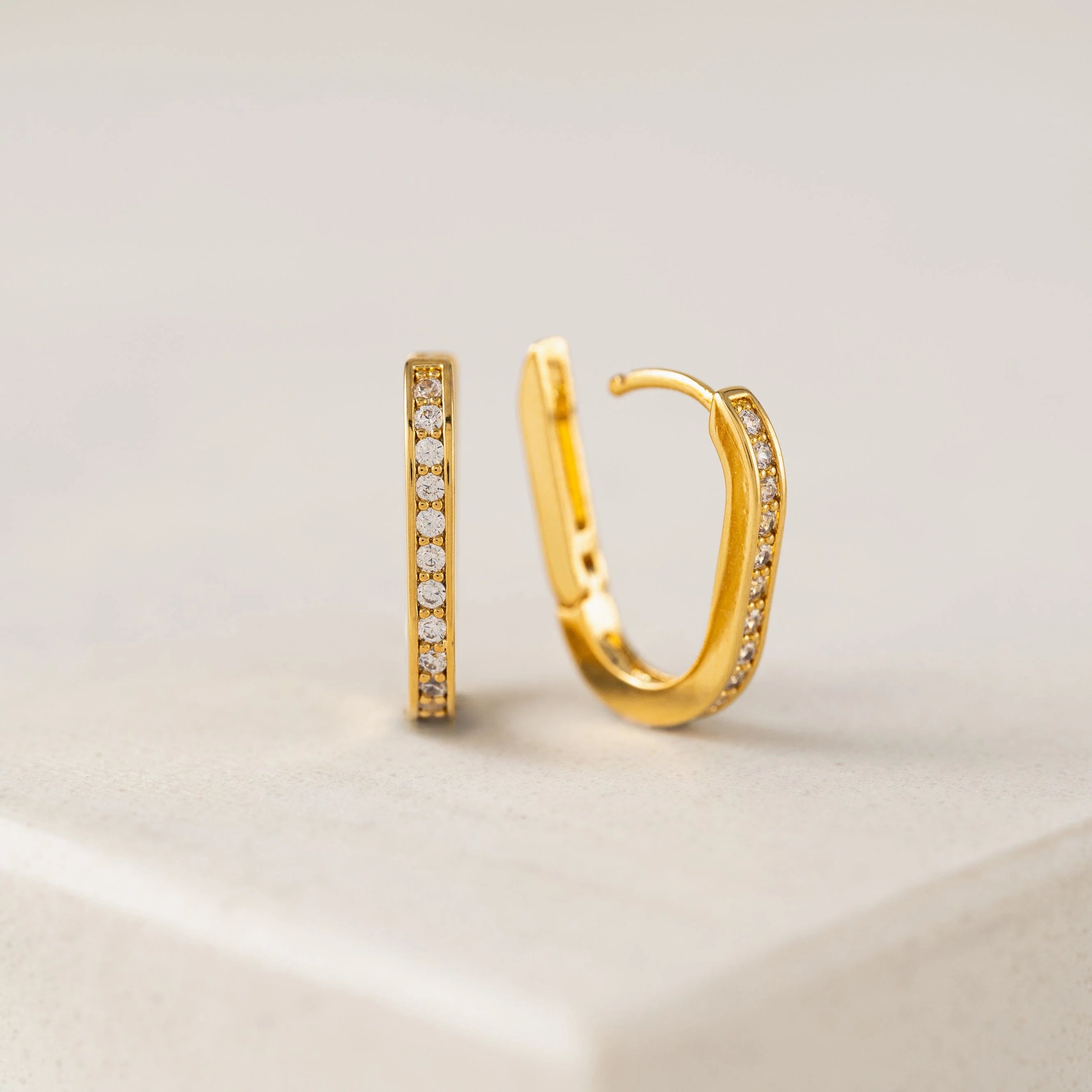 Solana Paperclip Hoop Earrings