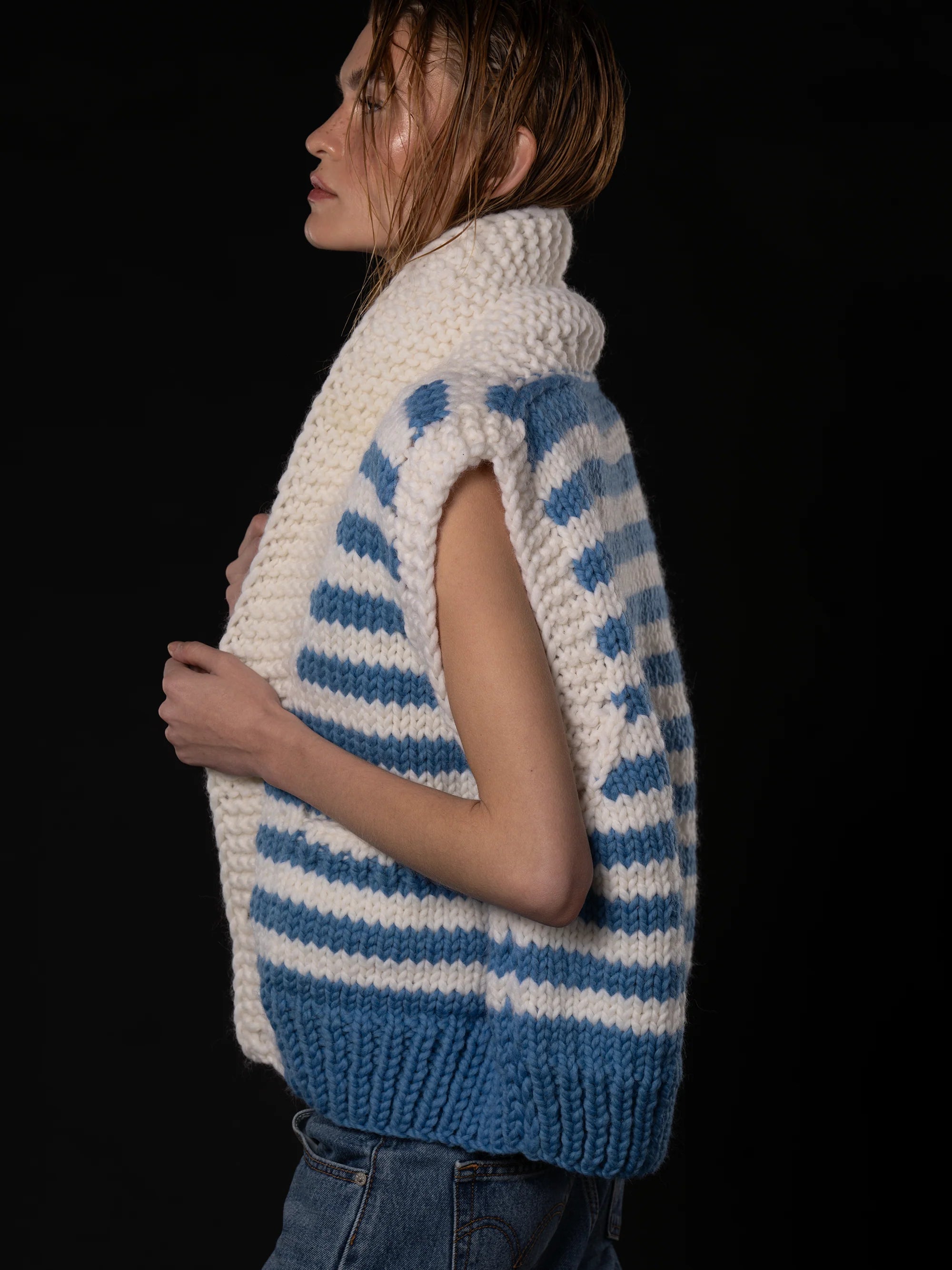 the Maritime Edit - Short Striped Vest