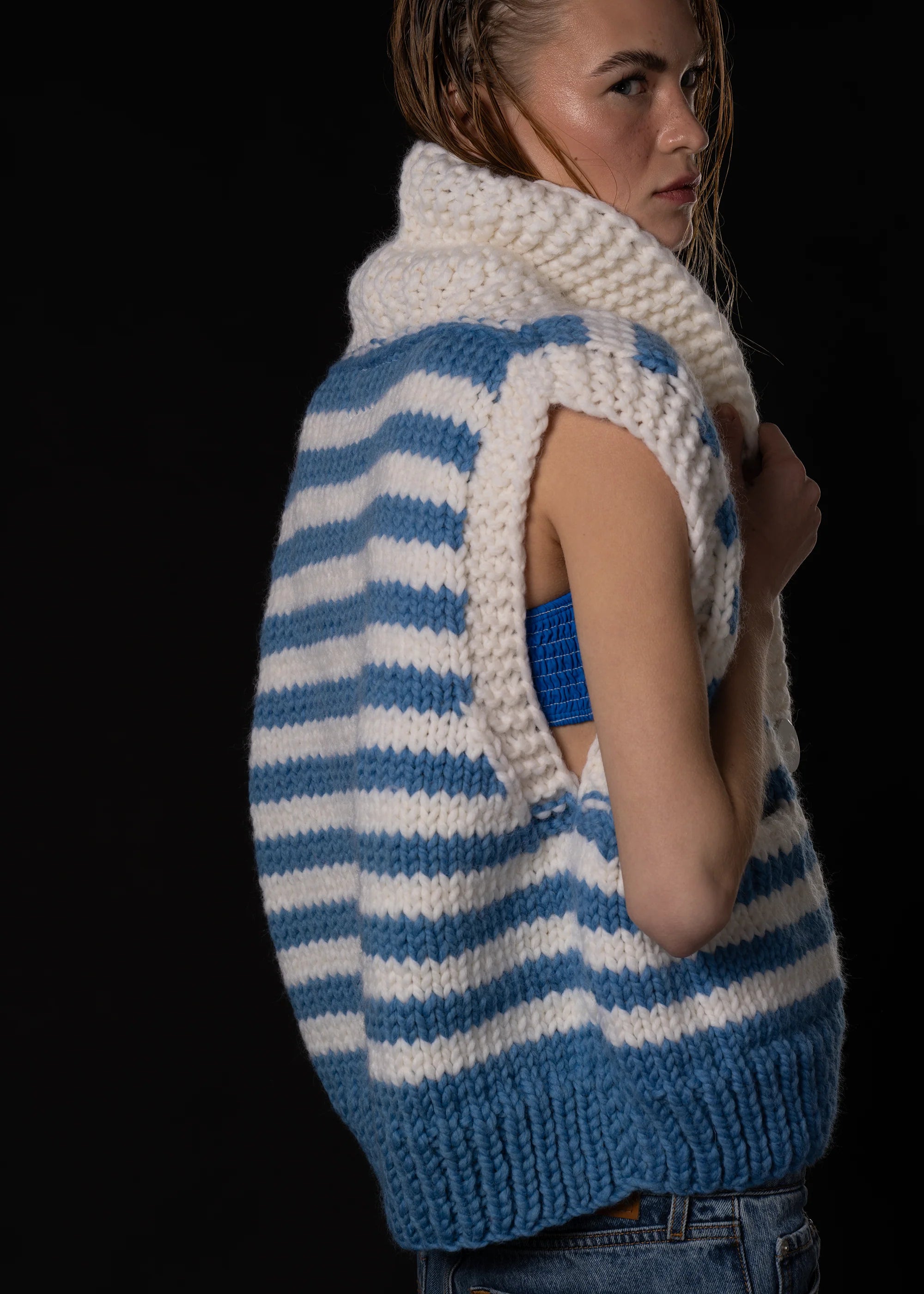 the Maritime Edit - Short Striped Vest