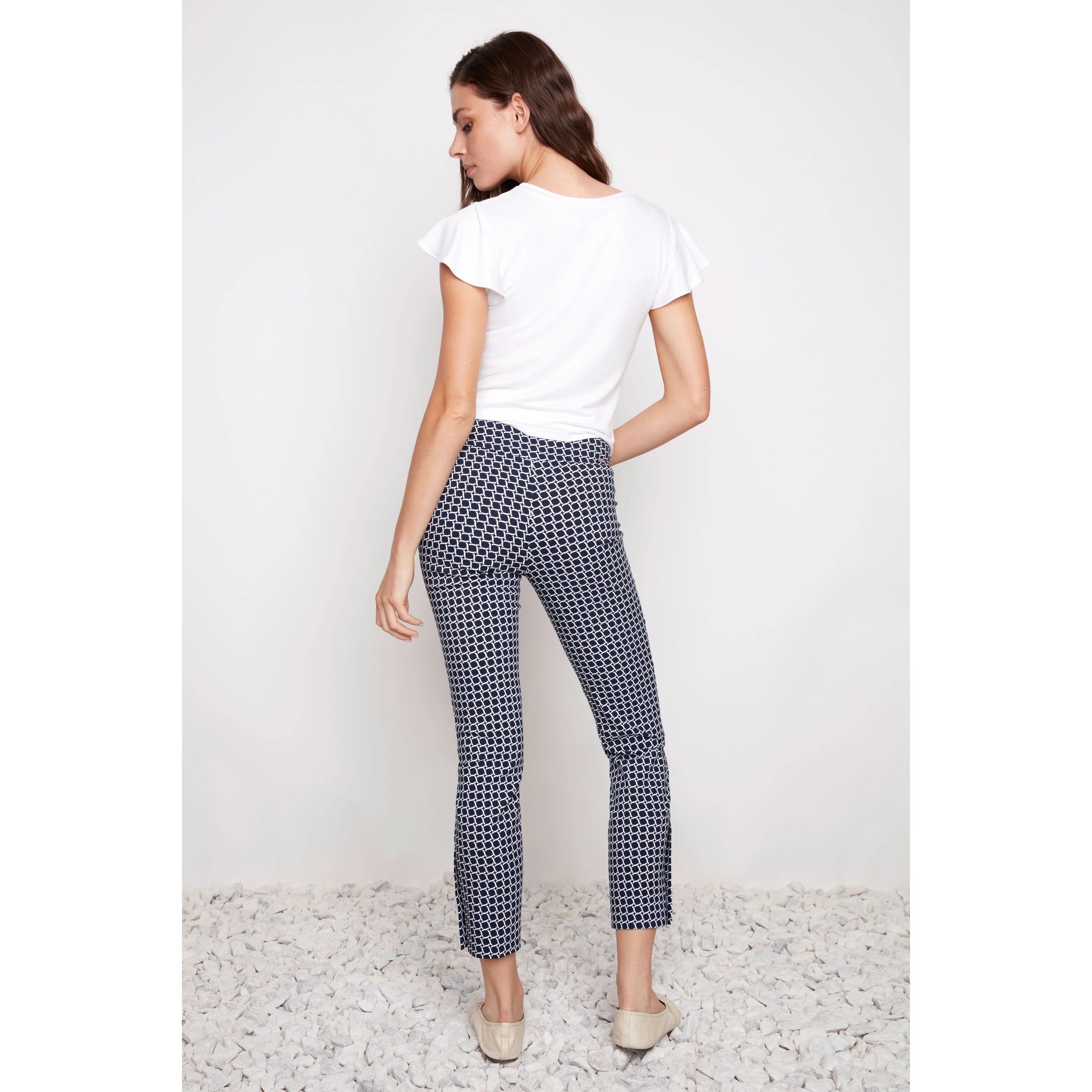 Button Vent Coastal Ankle Pant