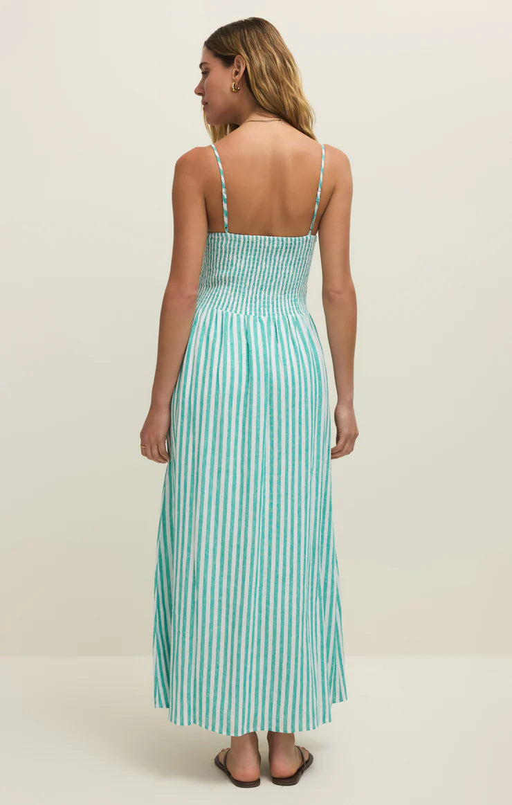 Bayside Stripe Midi Dress