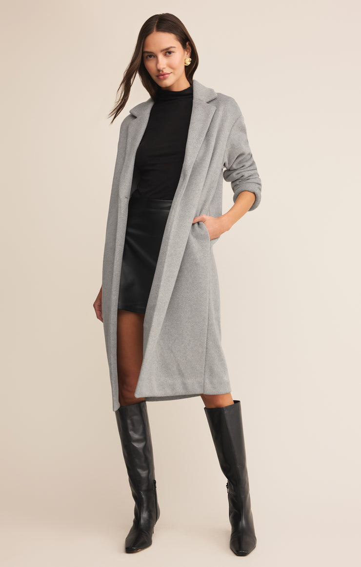 Mason Luxe Coat in Classic Heather Grey