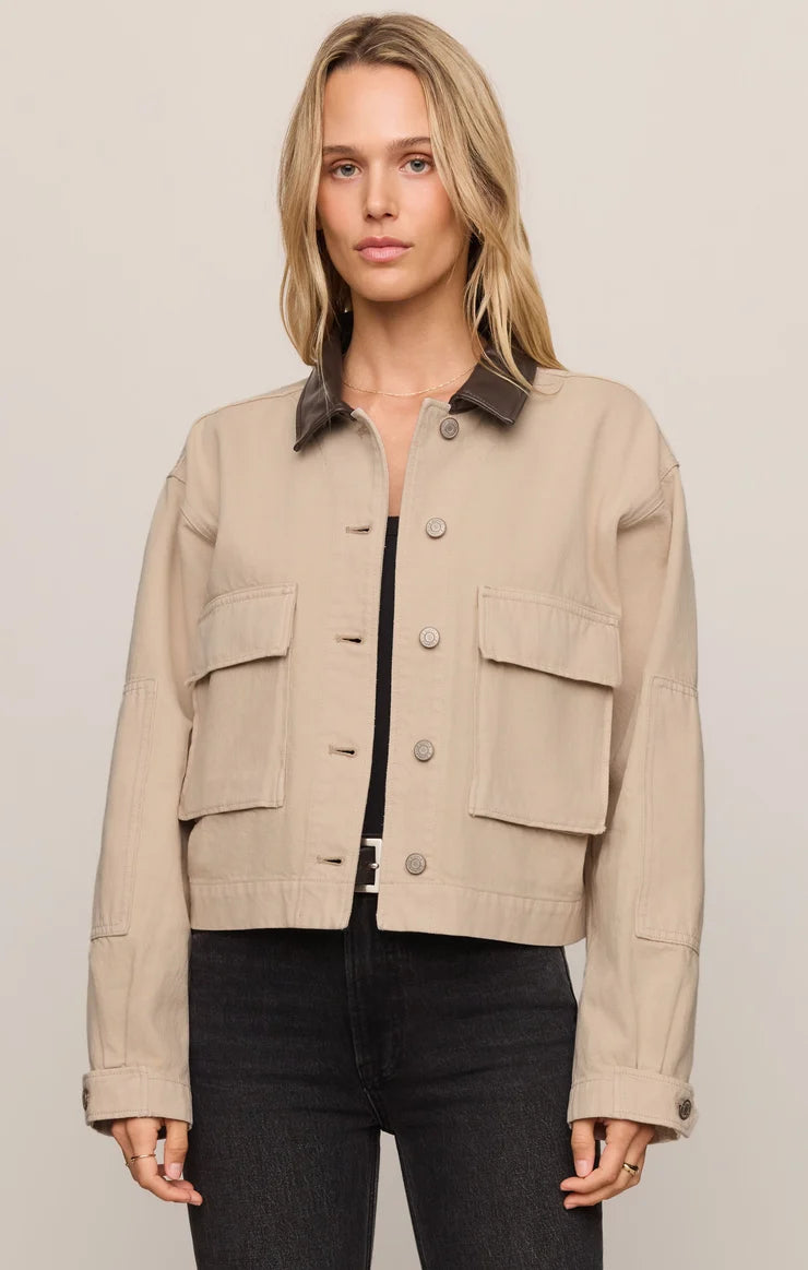 Rey Cropped Chore Jacket