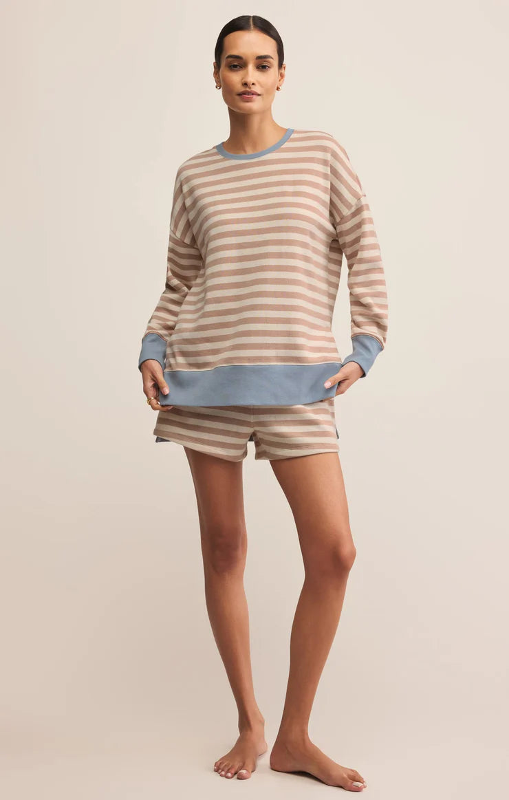 Layer Up Stripe Sweatshirt