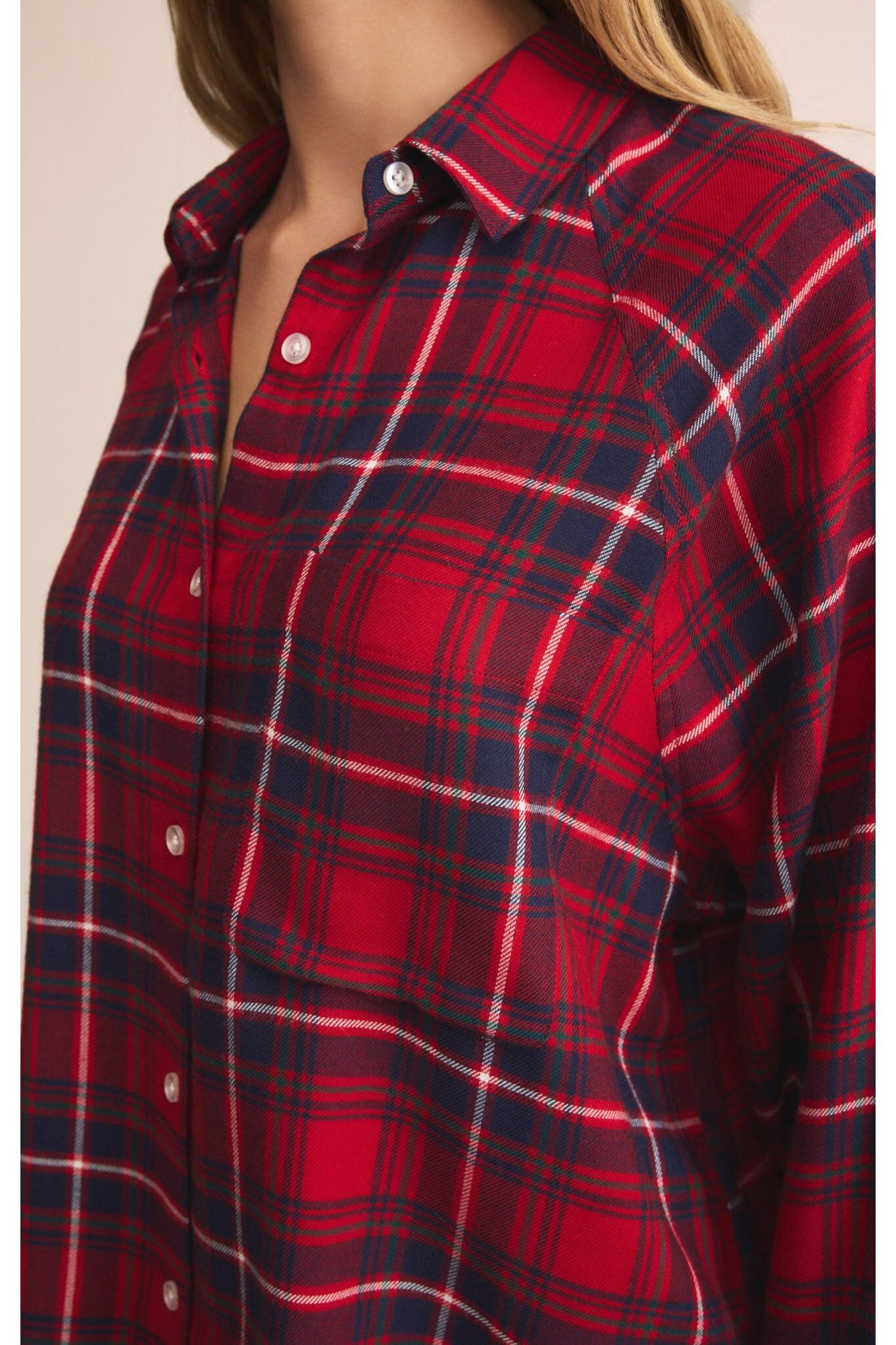 River Plaid Button Up