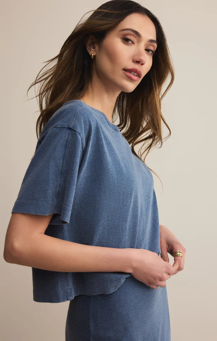 On The Go Jersey Denim Tee