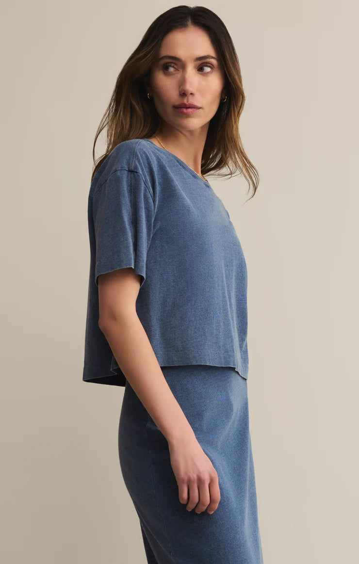 On The Go Jersey Denim Tee