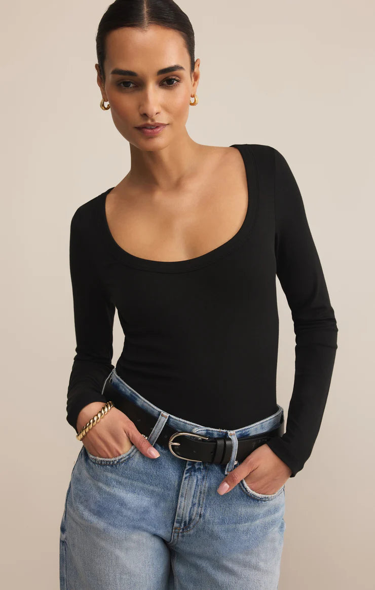 Second Skin Scoop Neck top