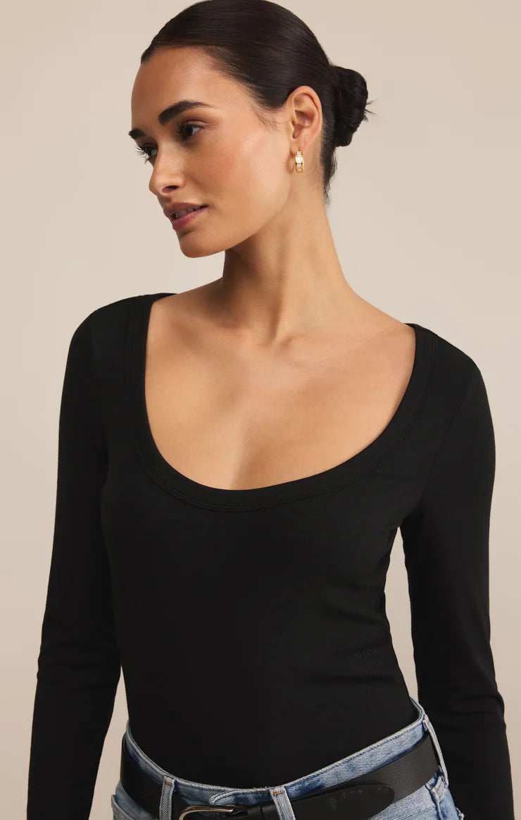 Second Skin Scoop Neck top