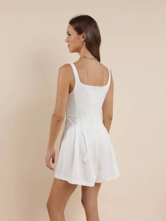 Soft Waves Pleated Romper