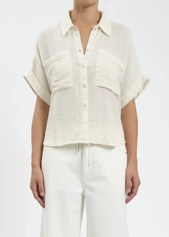 Kate Short Sleeve Button Up