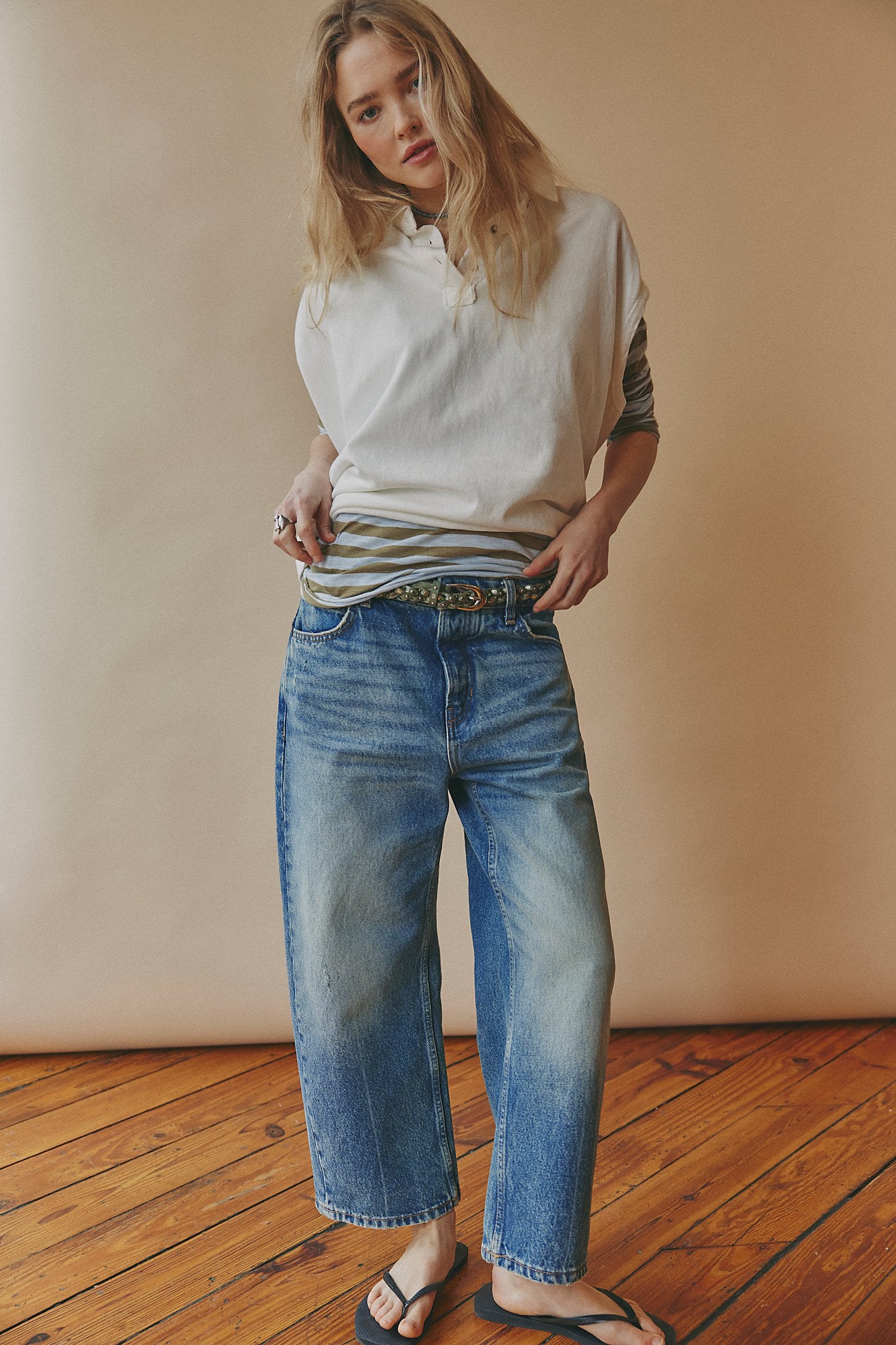 Free People Deep Trance Dropped Boyfriend Jeans