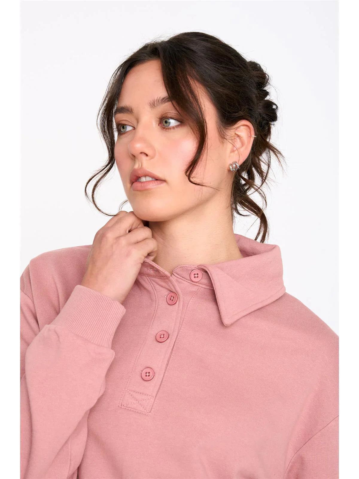 Rose Collar Sweatshirt