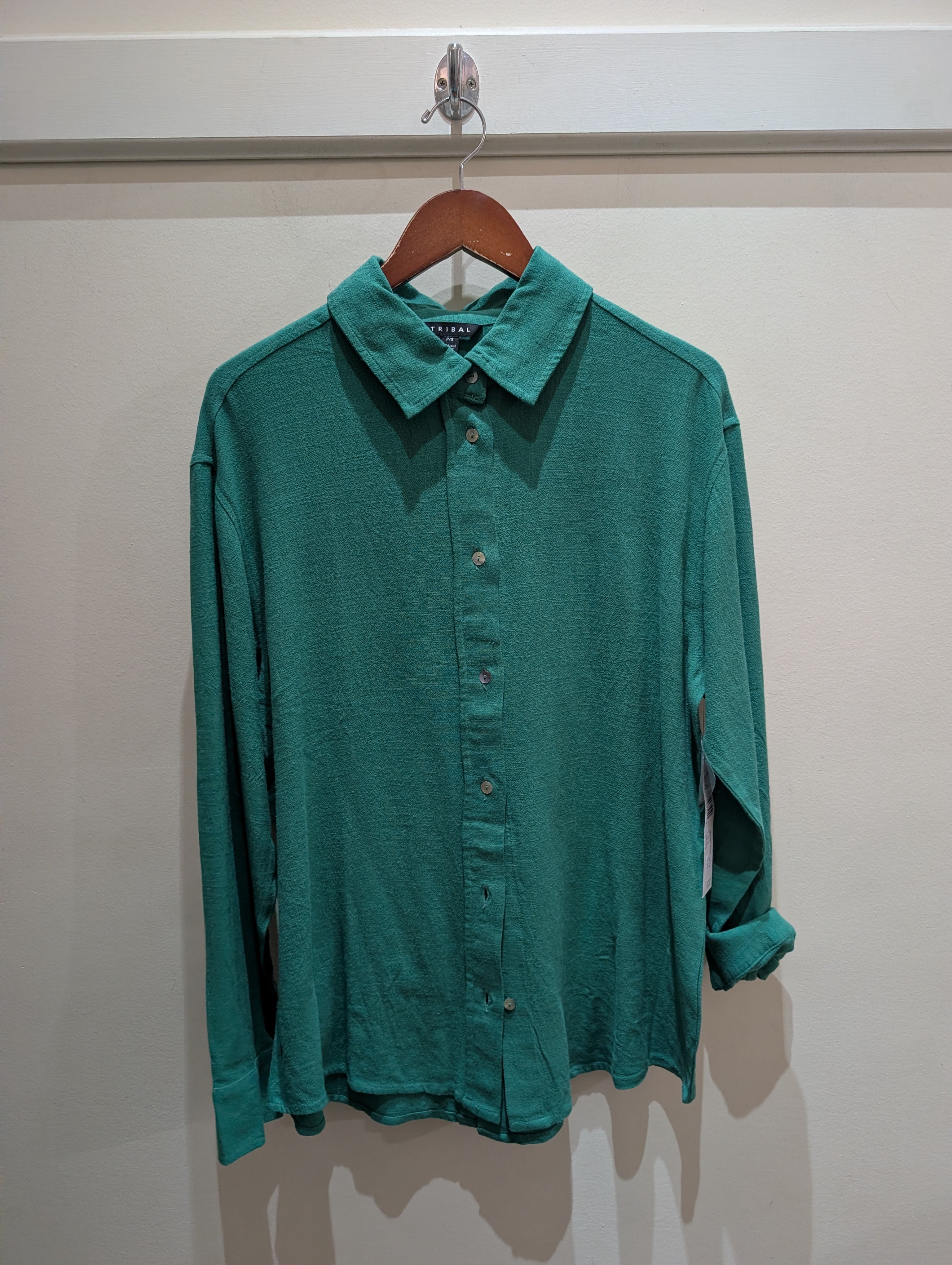 Button Front Long Sleeve Shirt