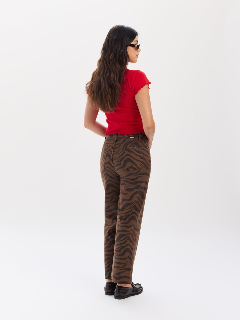 Pleaser High Rise Desert Zebra