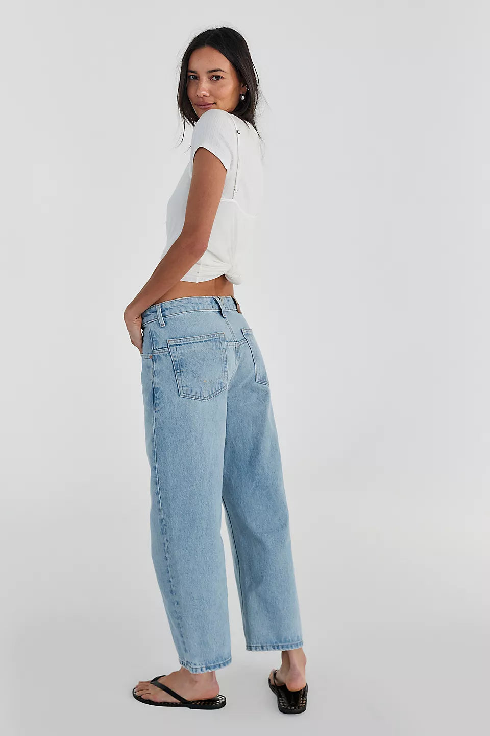 Free People Deep Trance Dropped Boyfriend Jeans