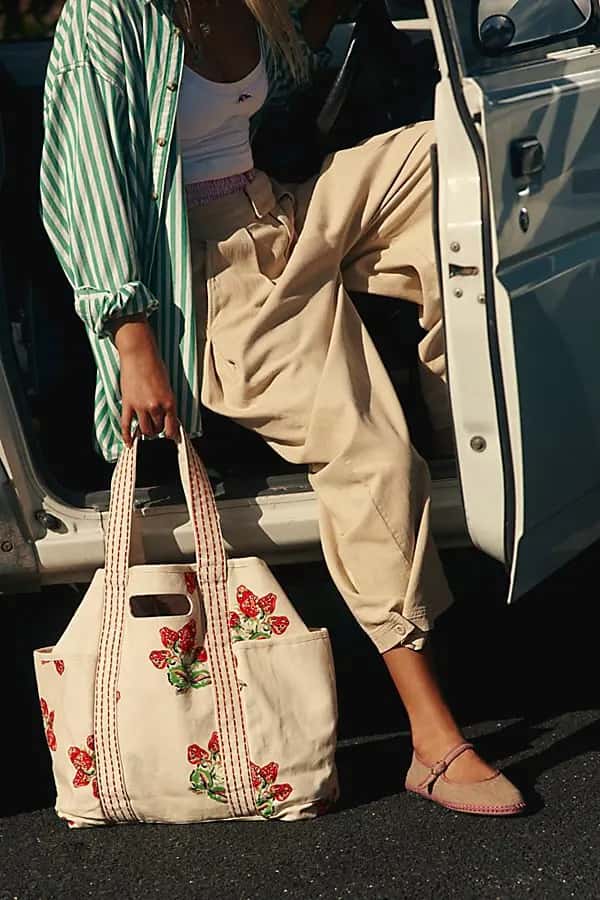 Printed Caravan Tote