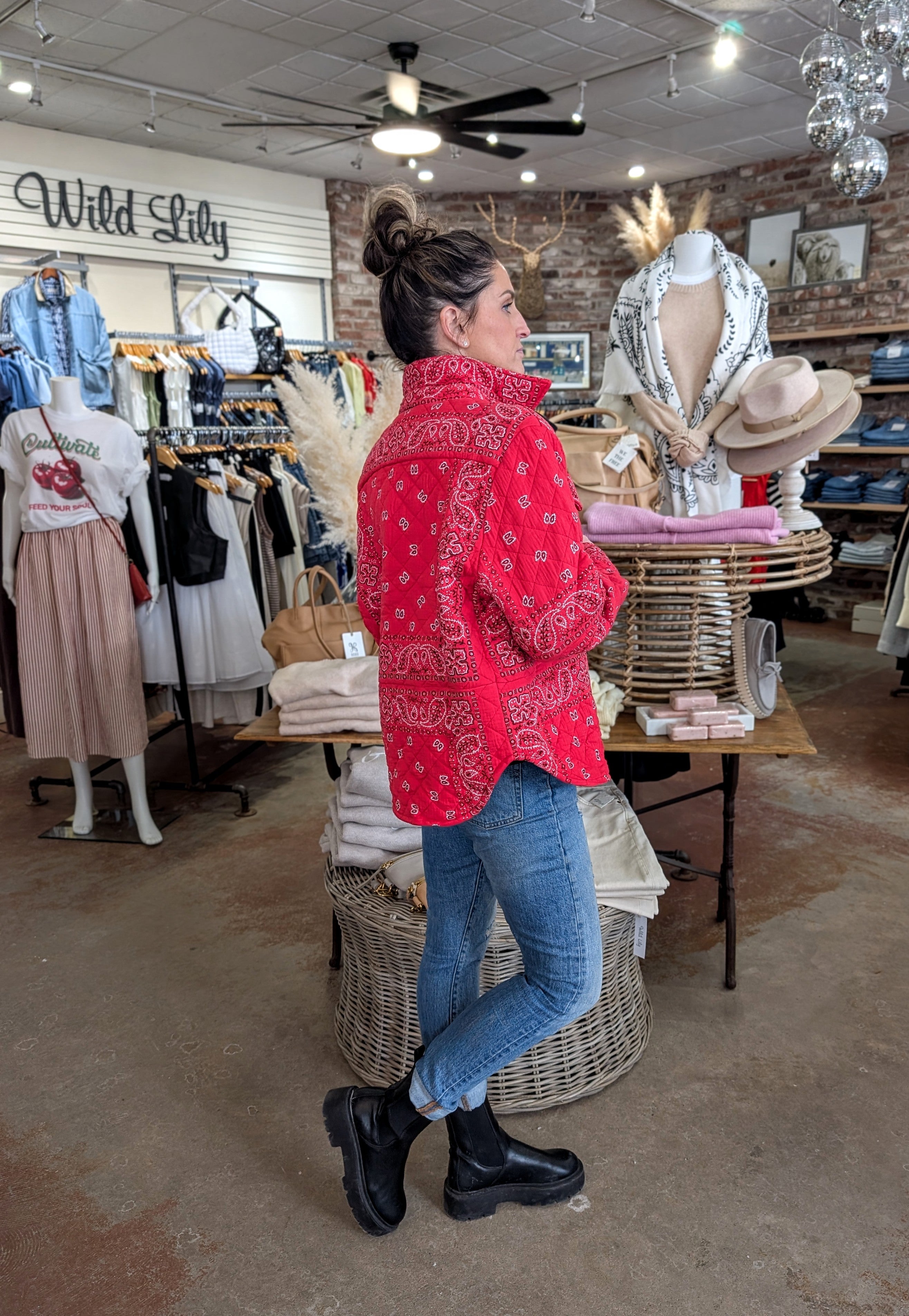 Bandana Quilted Shacket