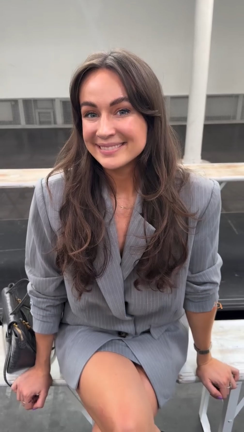 Oversized Pinstripe Blazer