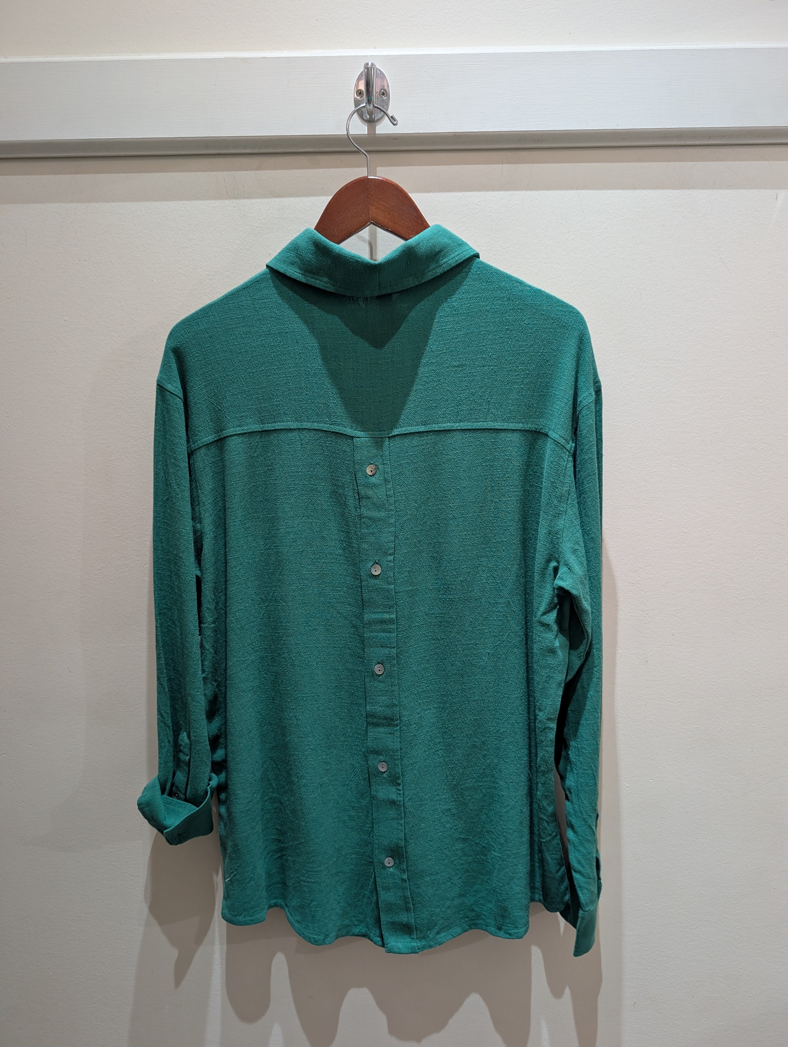 Button Front Long Sleeve Shirt