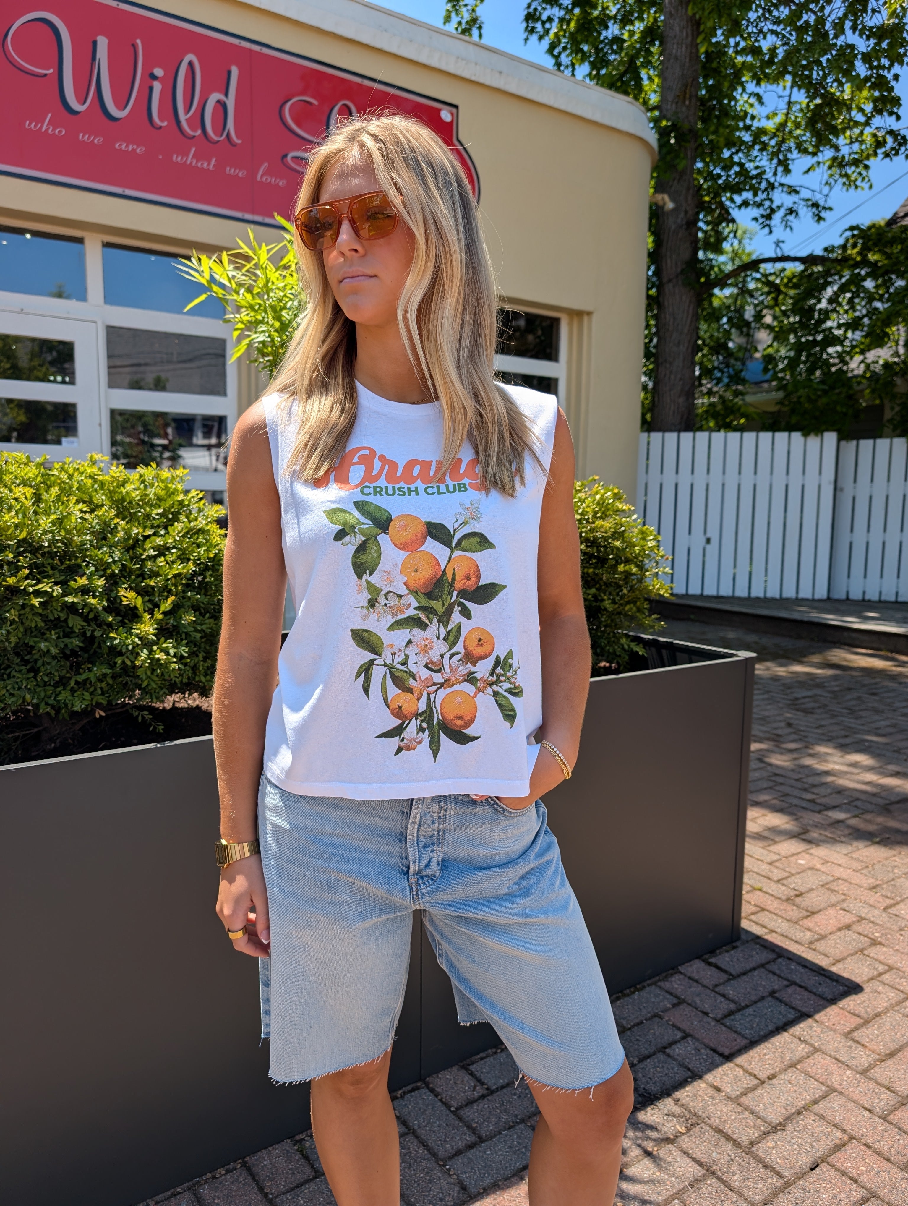 Orange Crush Club Moto Tee