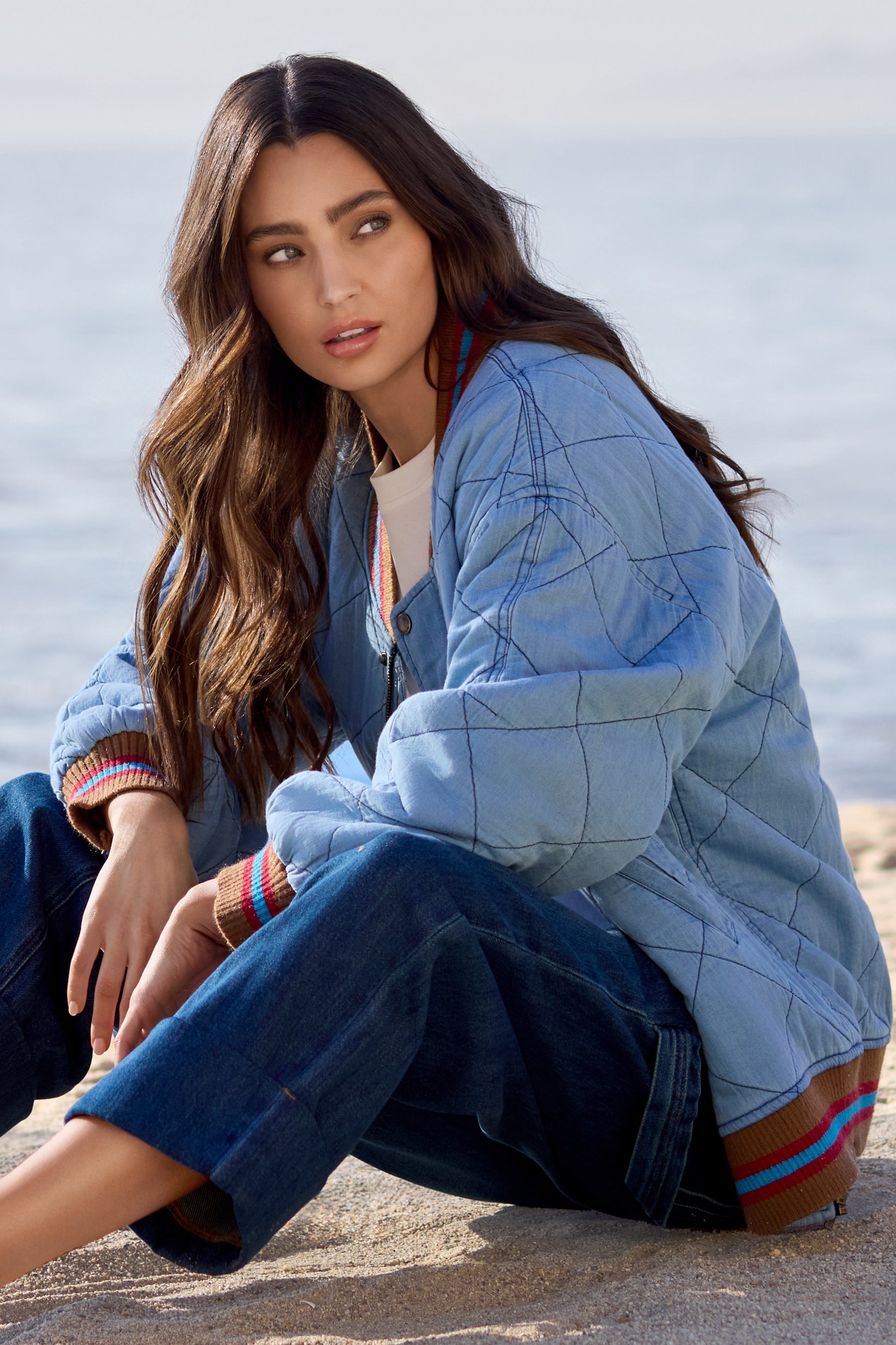 Out Of The Blue Quilted Bomber Jacket