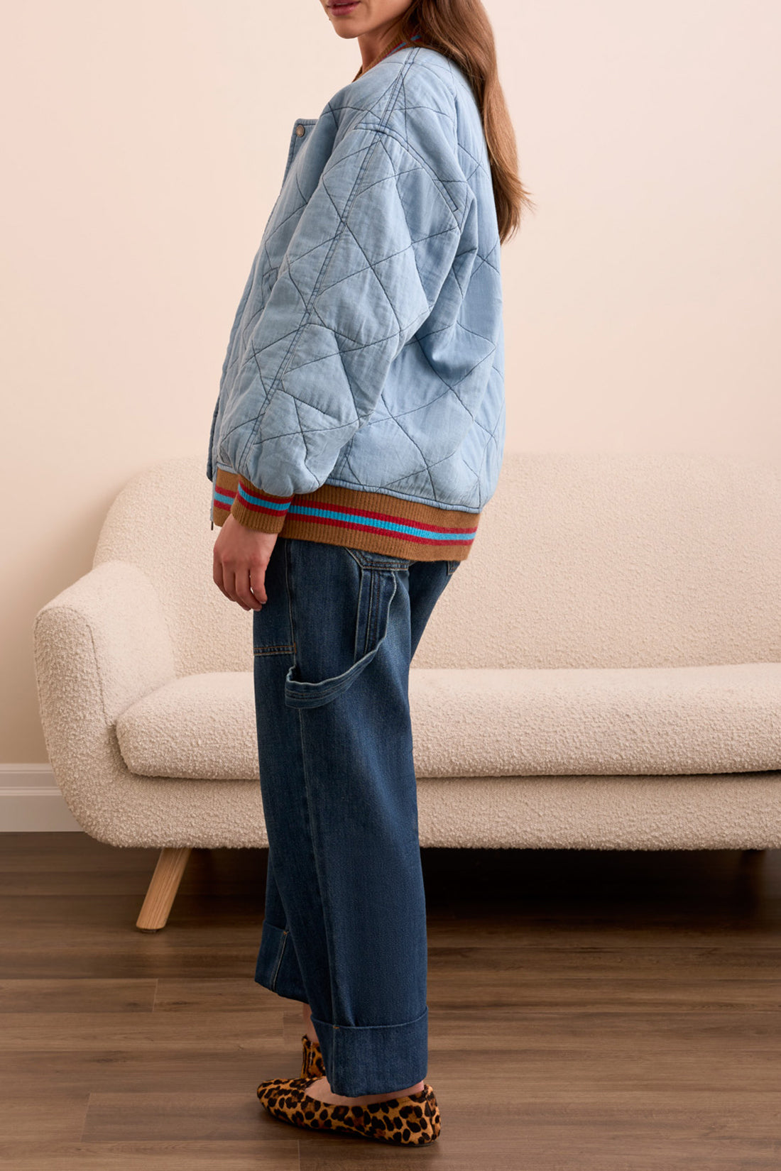 Out Of The Blue Quilted Bomber Jacket
