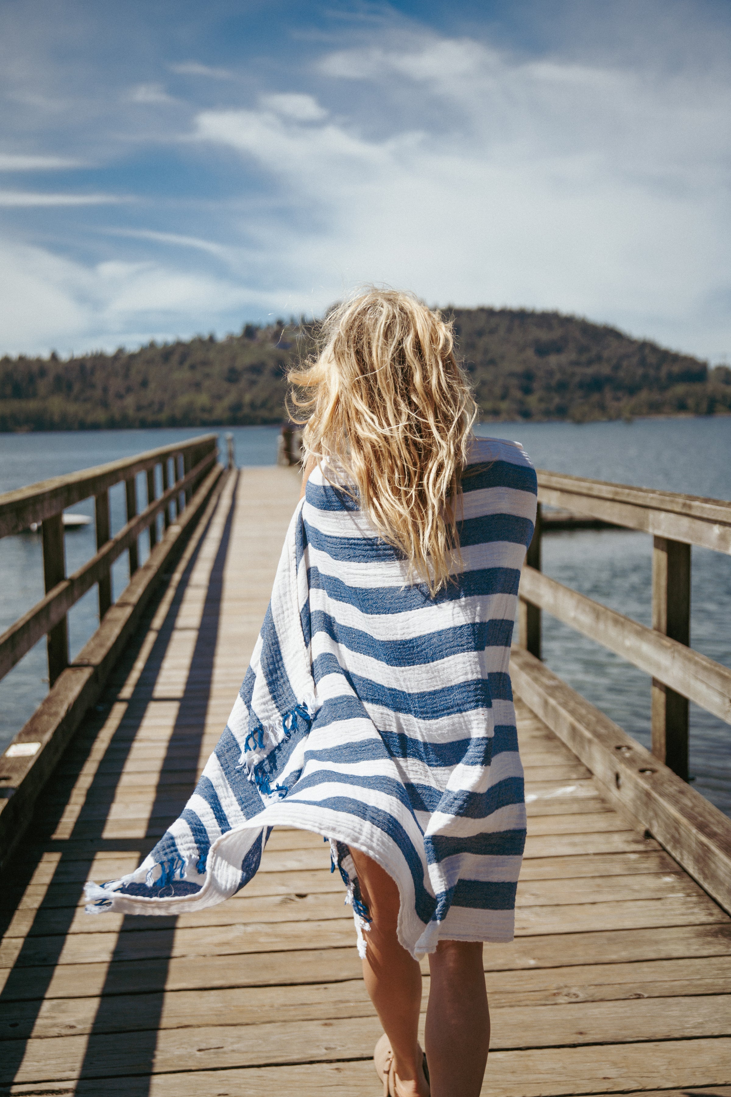 THE BANKS | STRIPE GAUZE MUSLIN TURKISH TOWEL