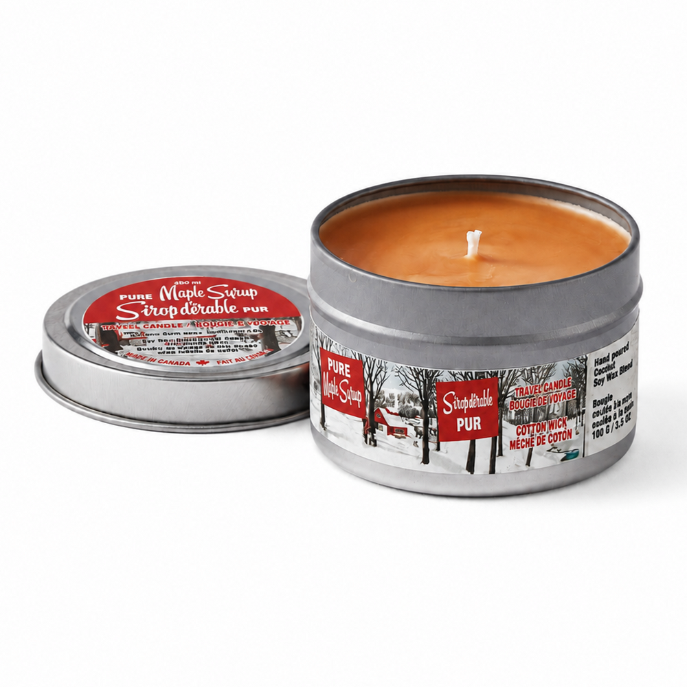 Pure Maple Syrup Candle - travel tin