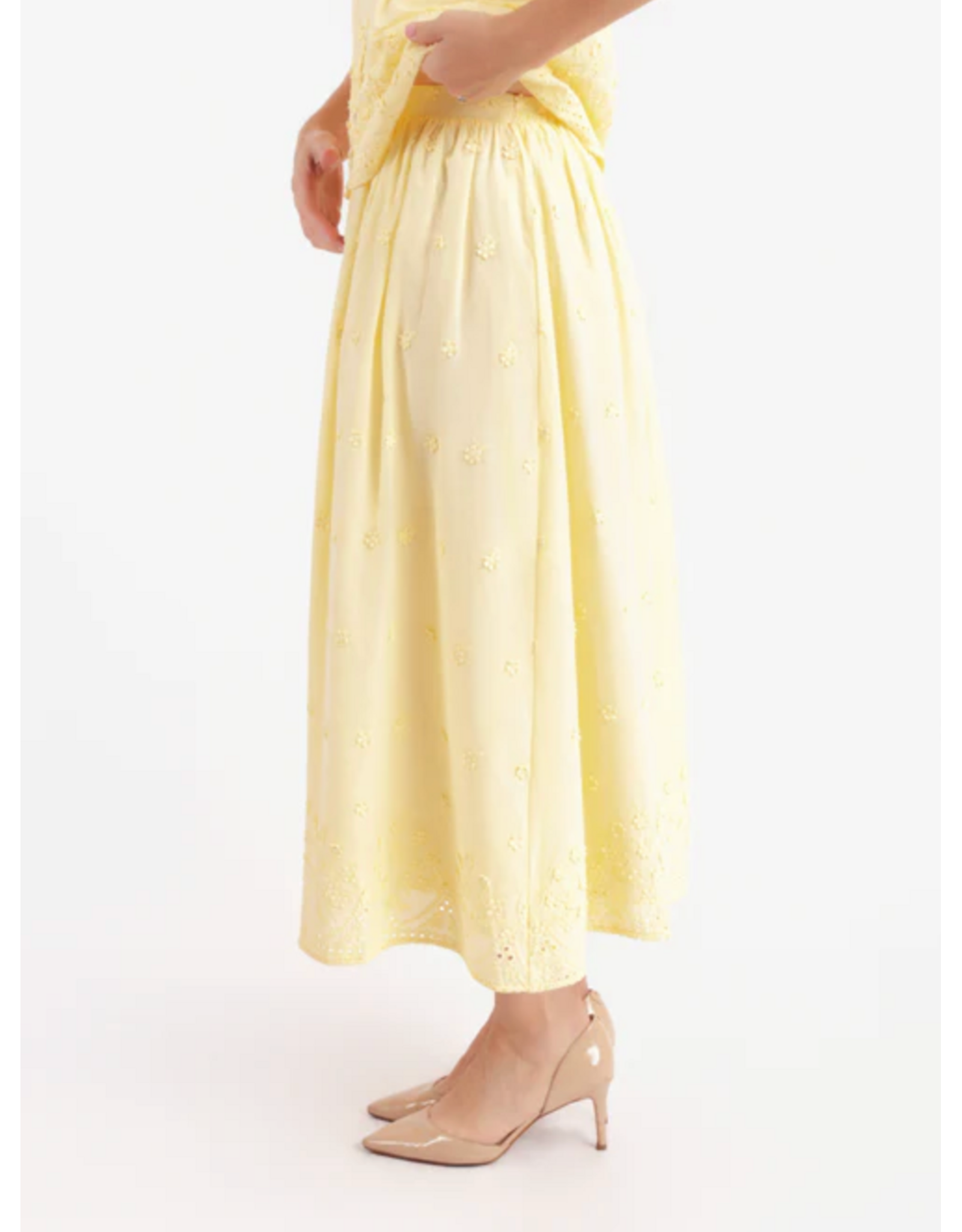 Beachglass Embroidered Maxi Skirt