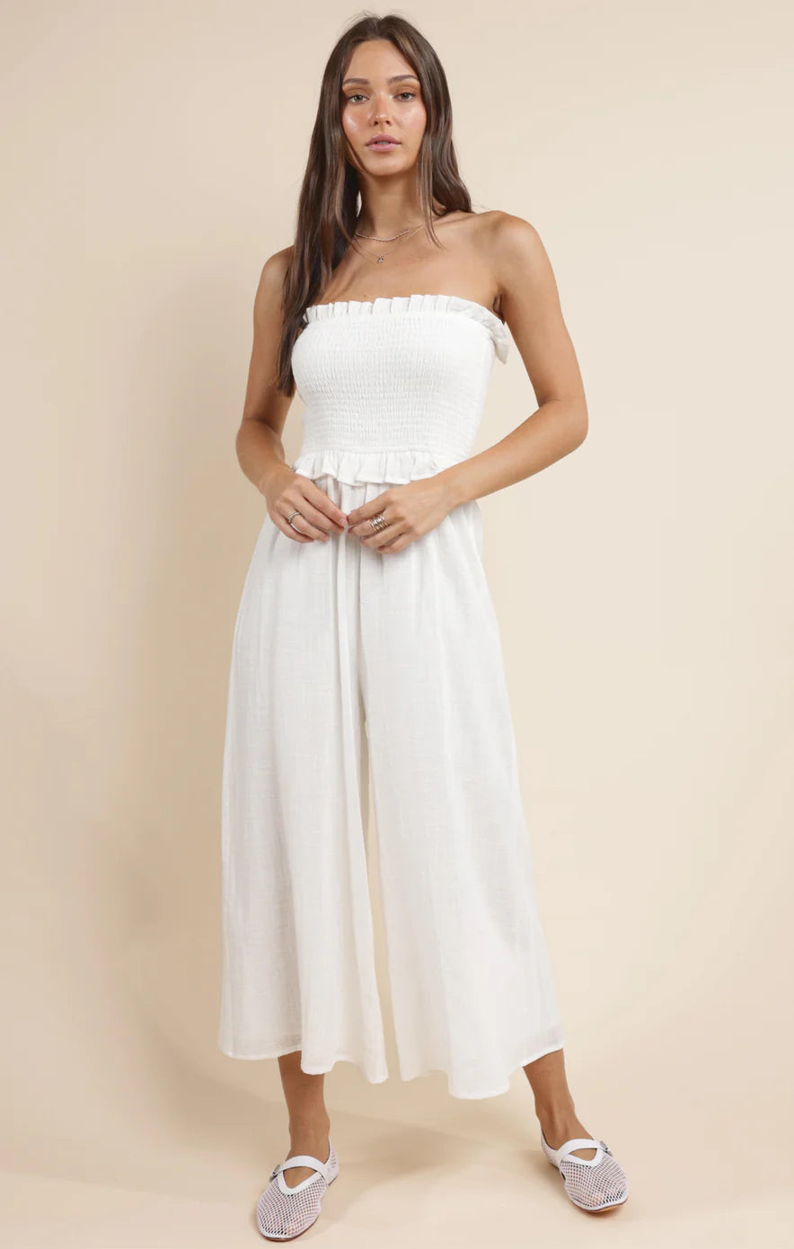 So Cal Smocked Bodice Jumpsuit