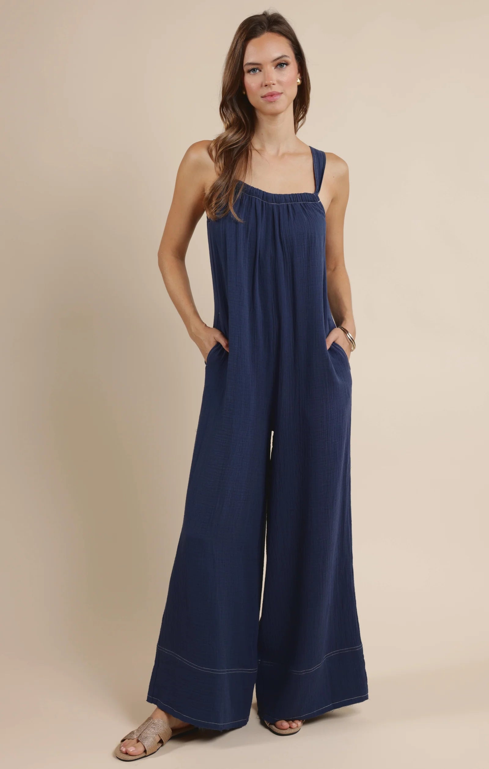 Breezy Lane Frayed Jumpsuit
