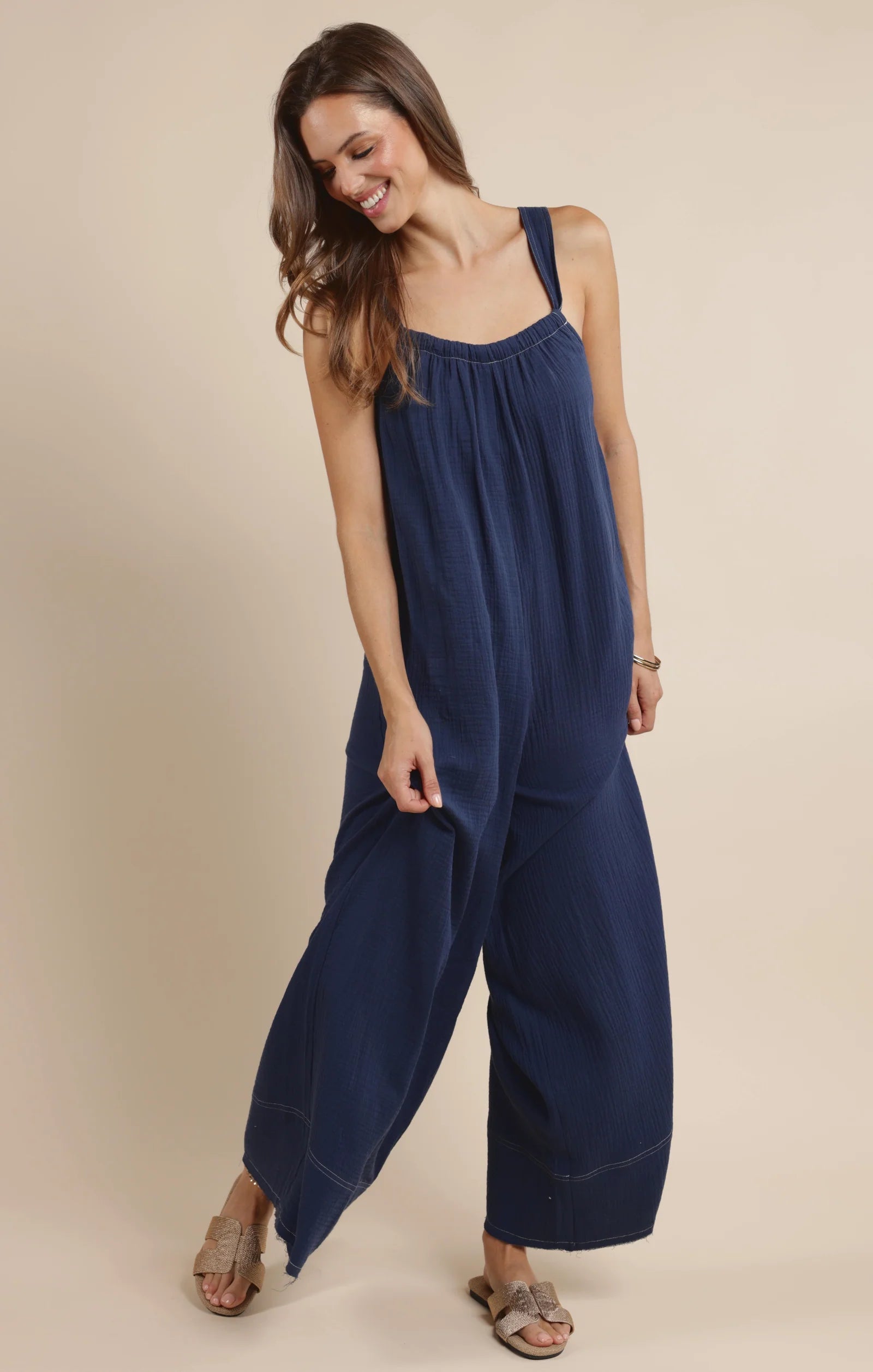 Breezy Lane Frayed Jumpsuit